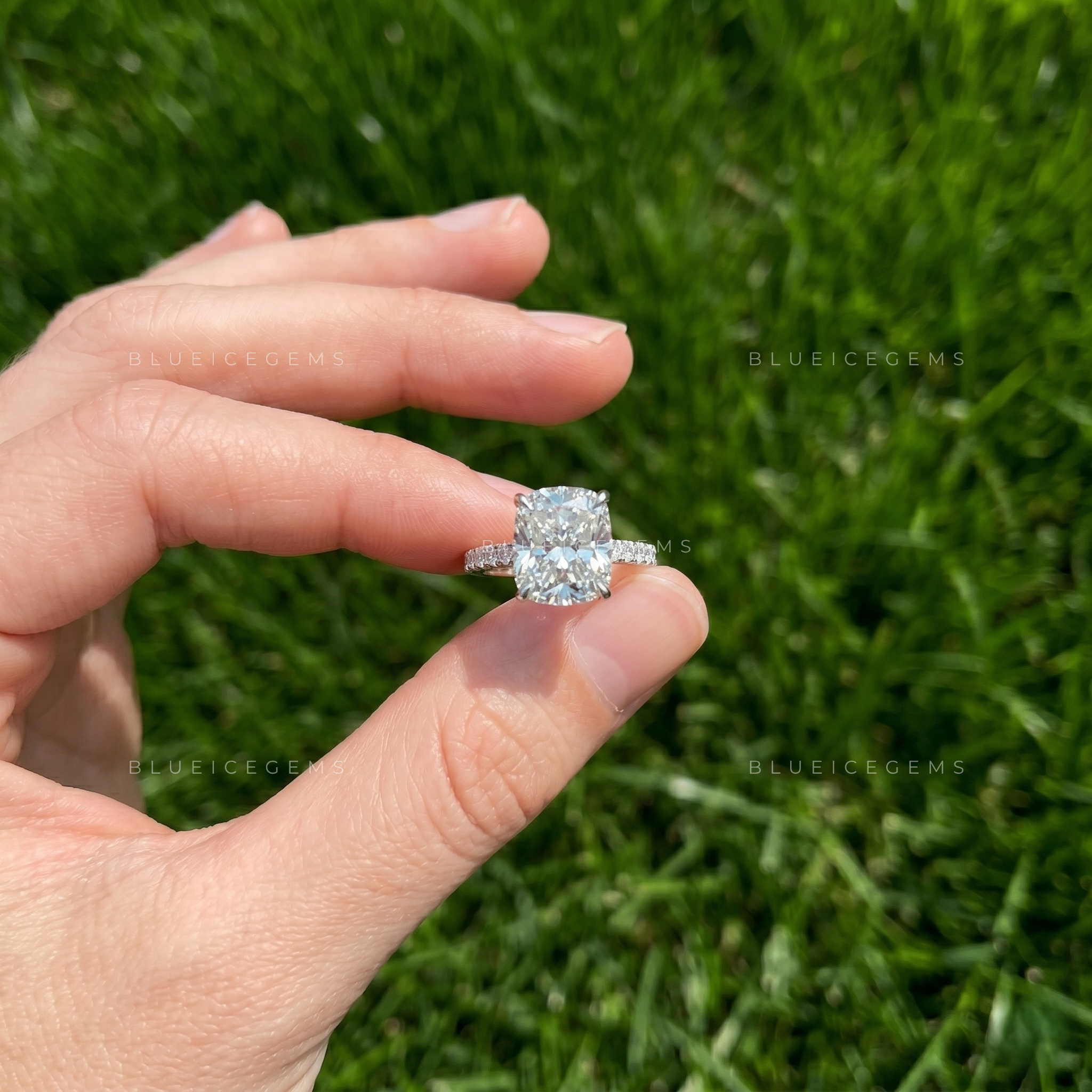 Heritage Cushion Brilliant Cut Ornate Anniversary Statement Treasure Ring