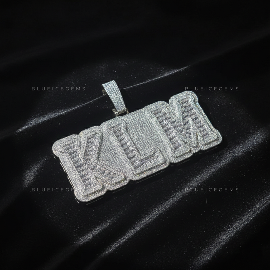 "JEAN" Custom 3D Bubble Block Pendant