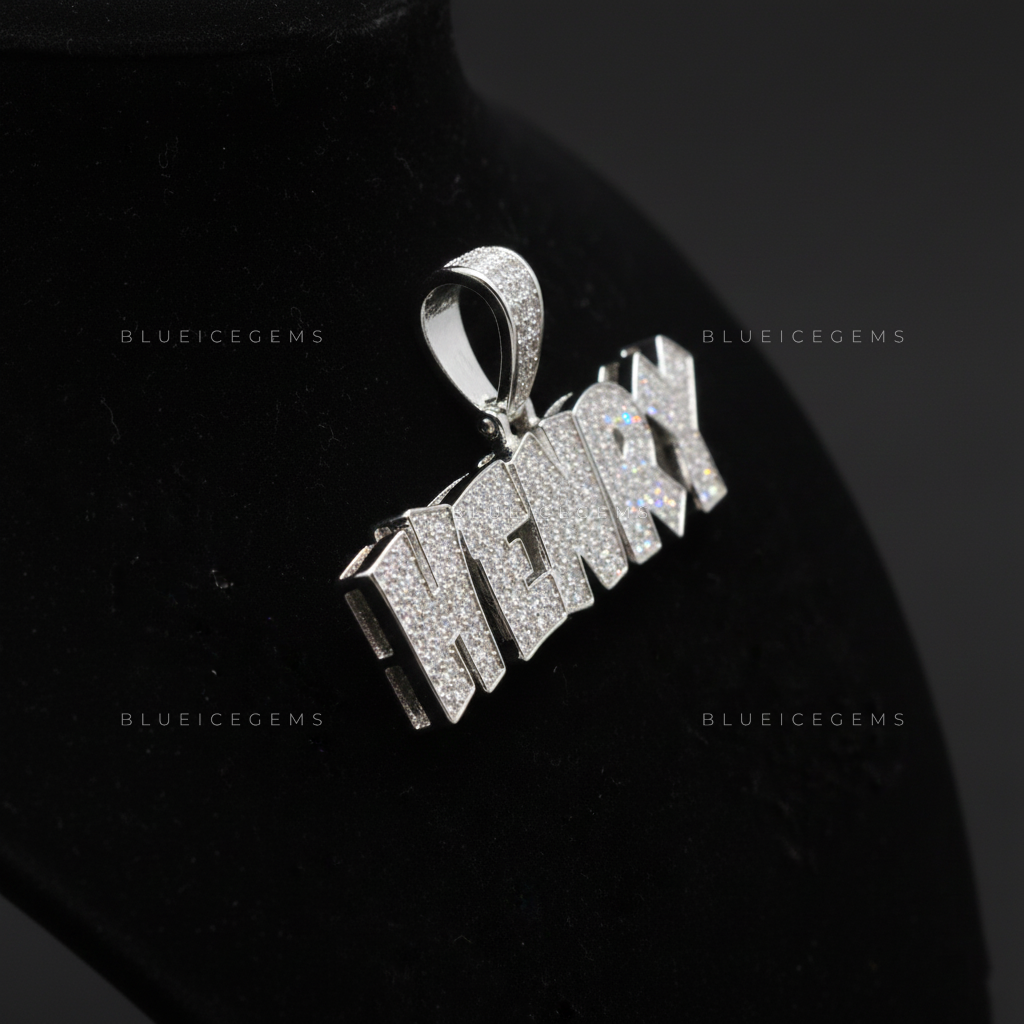 "HENRY" Custom Block Name Pendant