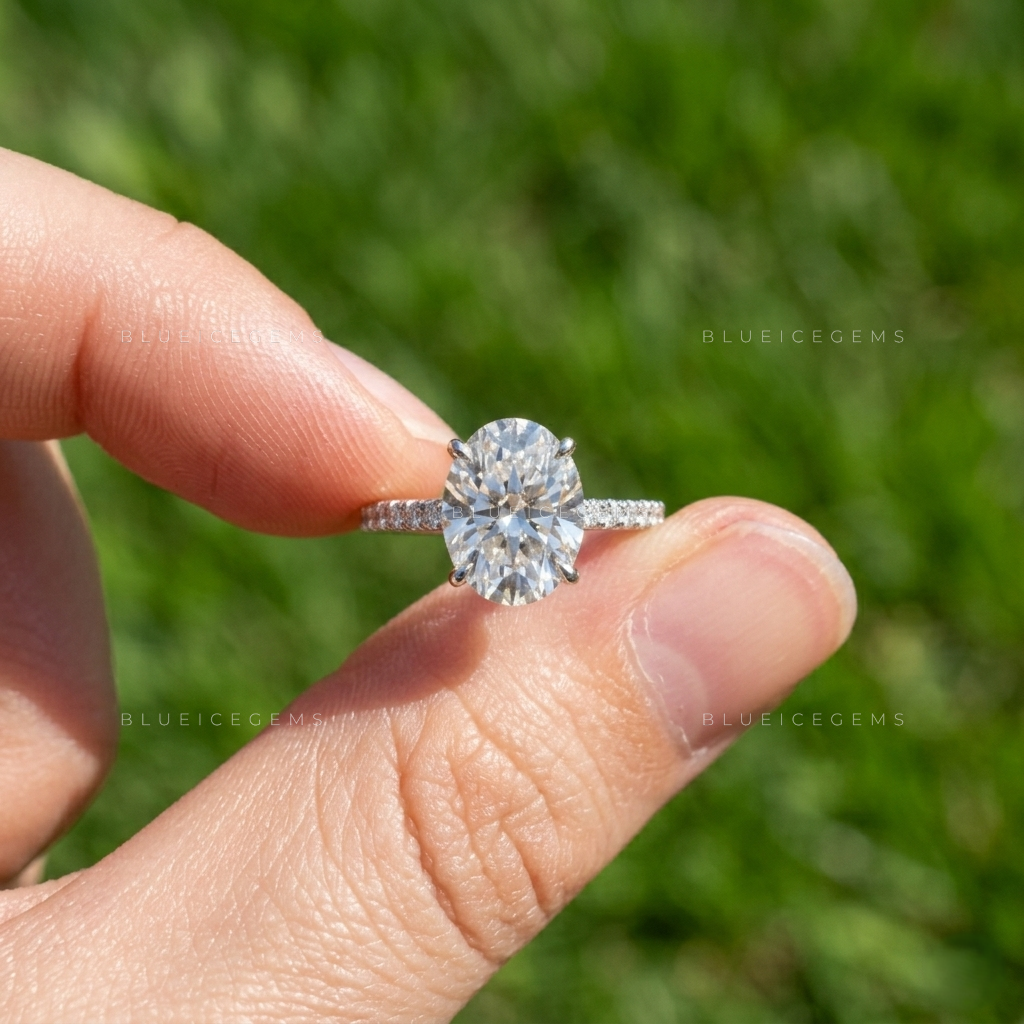 The "Infinite Radiance" Oval Halo: A D-Color Perfection Dream