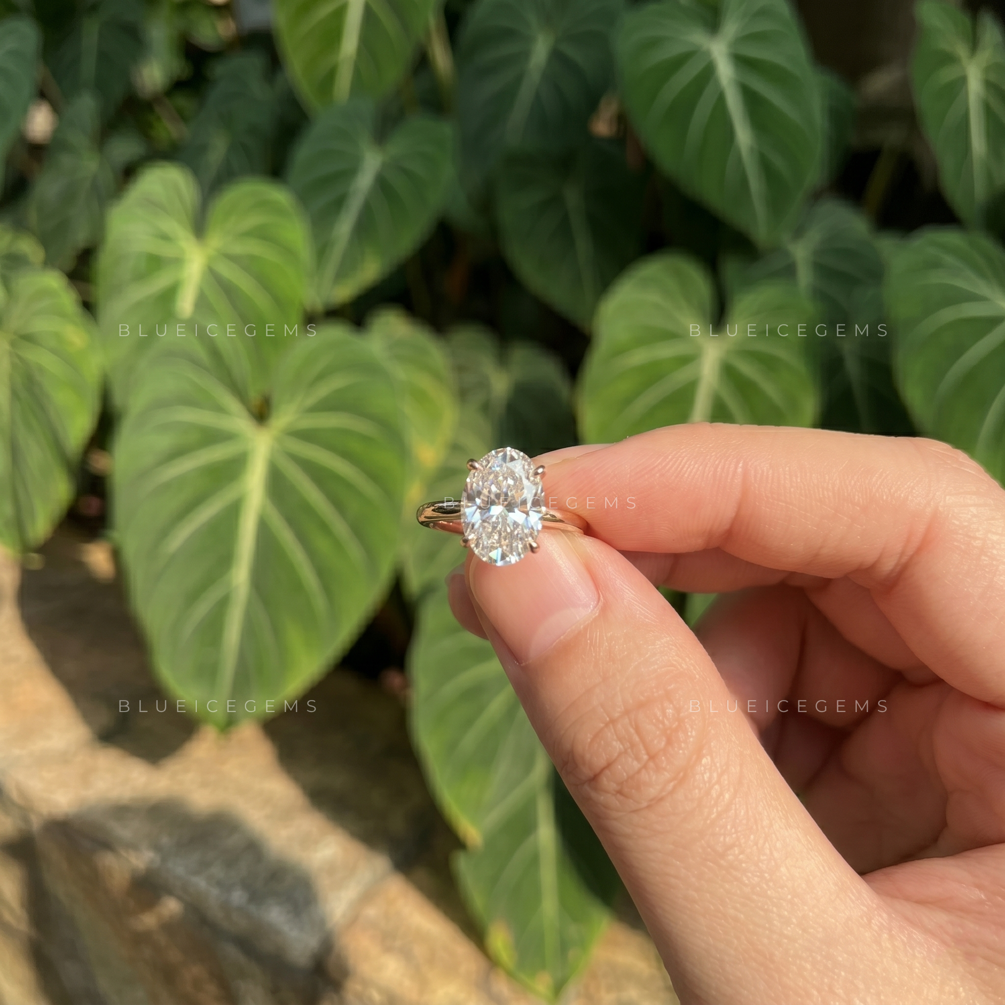 Grand Splendor Oval Cut Hidden Halo Engagement Ring