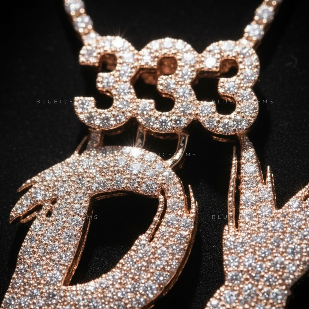 The "RX 333" Kinetic: Sharp Electric Script & Triple-Digit Crown Pendant