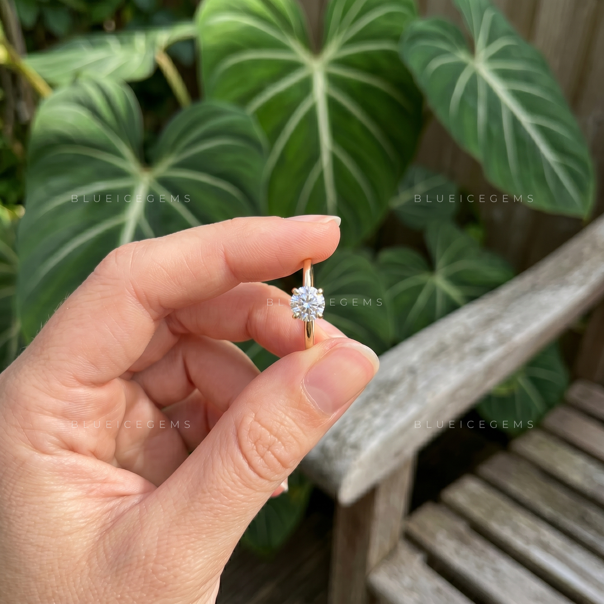 Dainty Charm Delicate Round Cut Solitaire Promise Ring