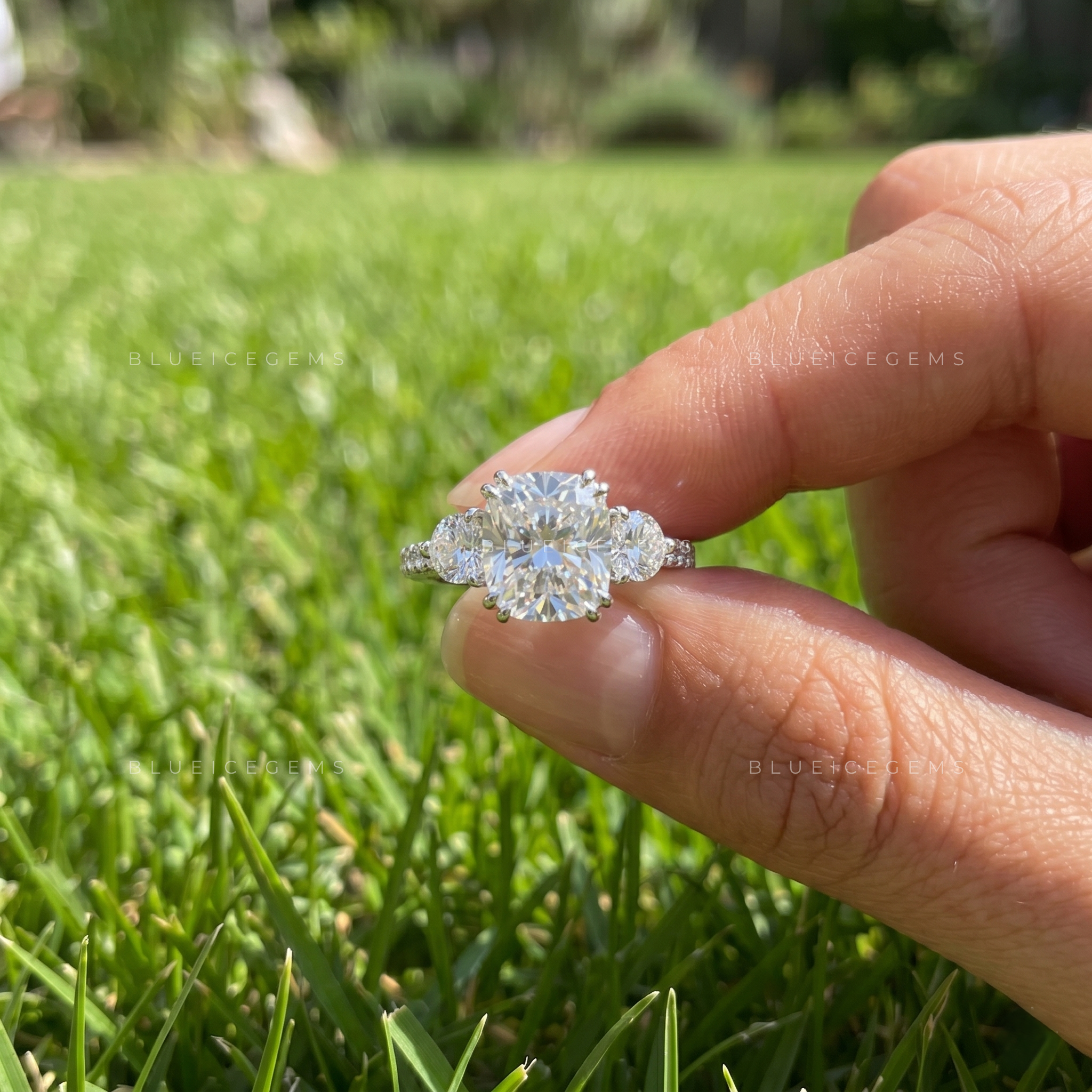 The "Grandeur Trilogy" Cushion Halo: A Dramatic 3CT Masterpiece