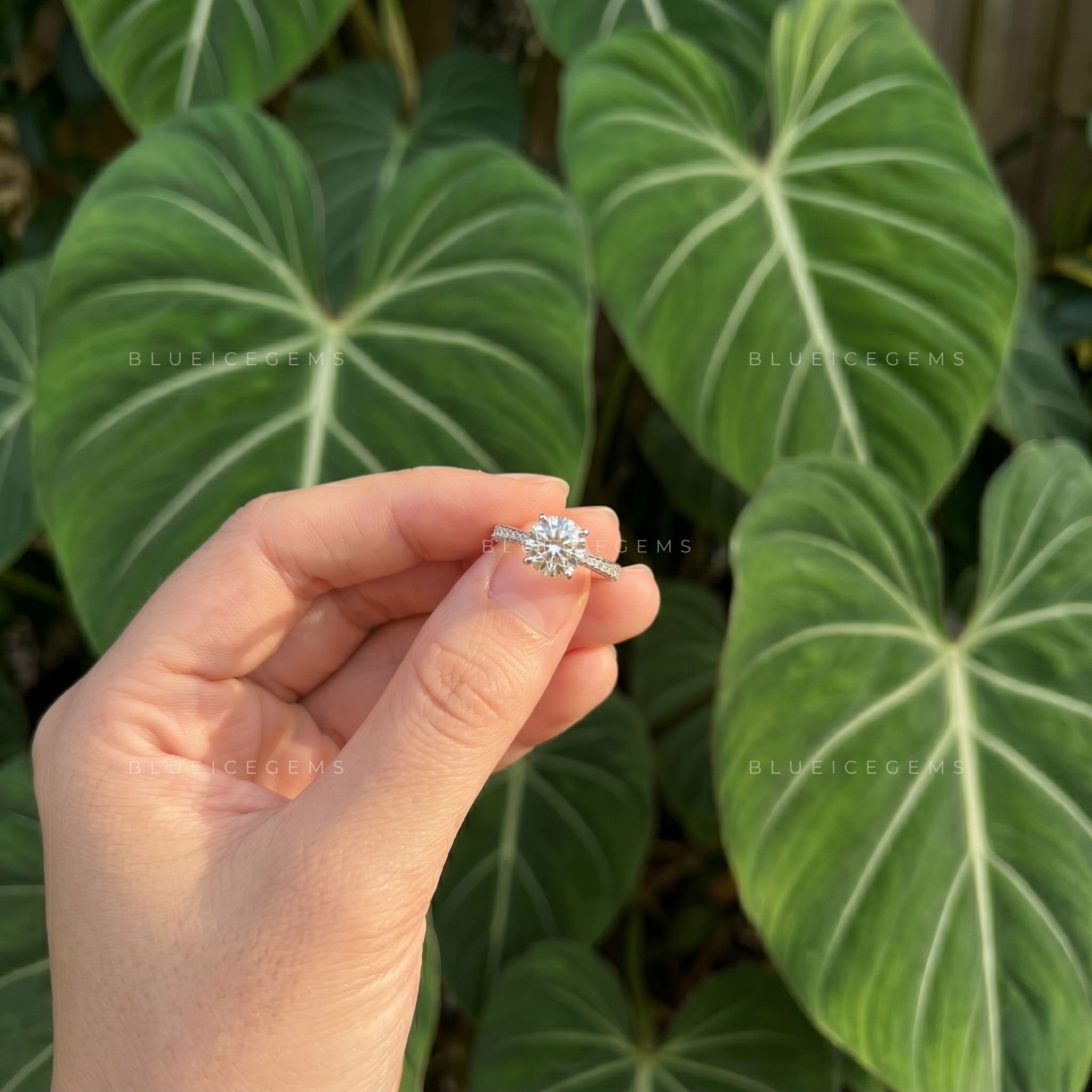Starlight Majesty High Set Round Cut Solitaire Engagement Ring