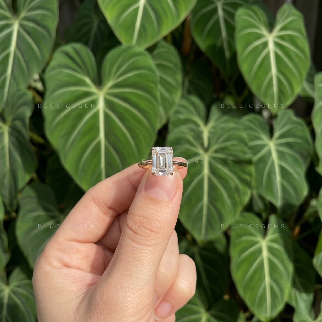 Elegance Unveiled Criss Cut Tulip Solitaire Engagement Ring