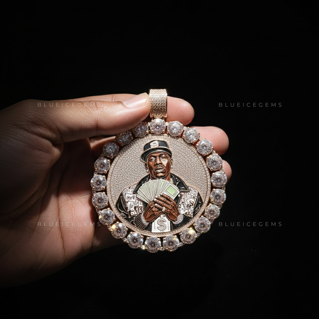 The Imperial Hustle: Rose Gold Solitaire Halo & Diamond Portrait Sovereign