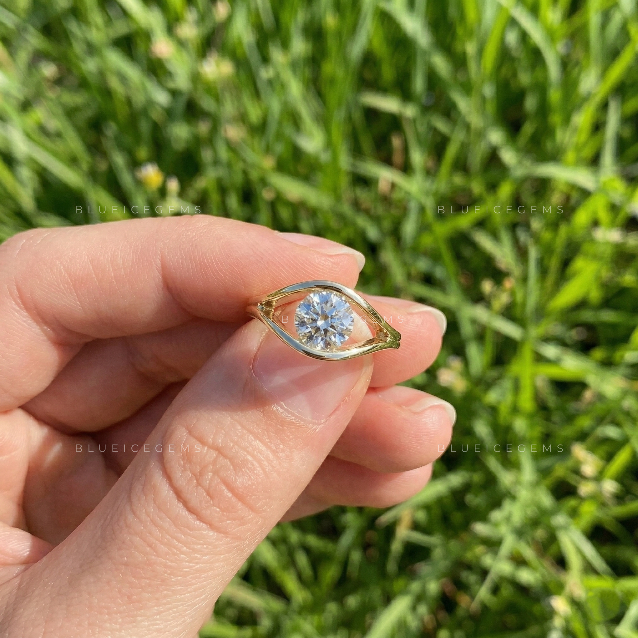 The "Protective Glow" Evil Eye Solitaire: A Modern Round Cut Icon
