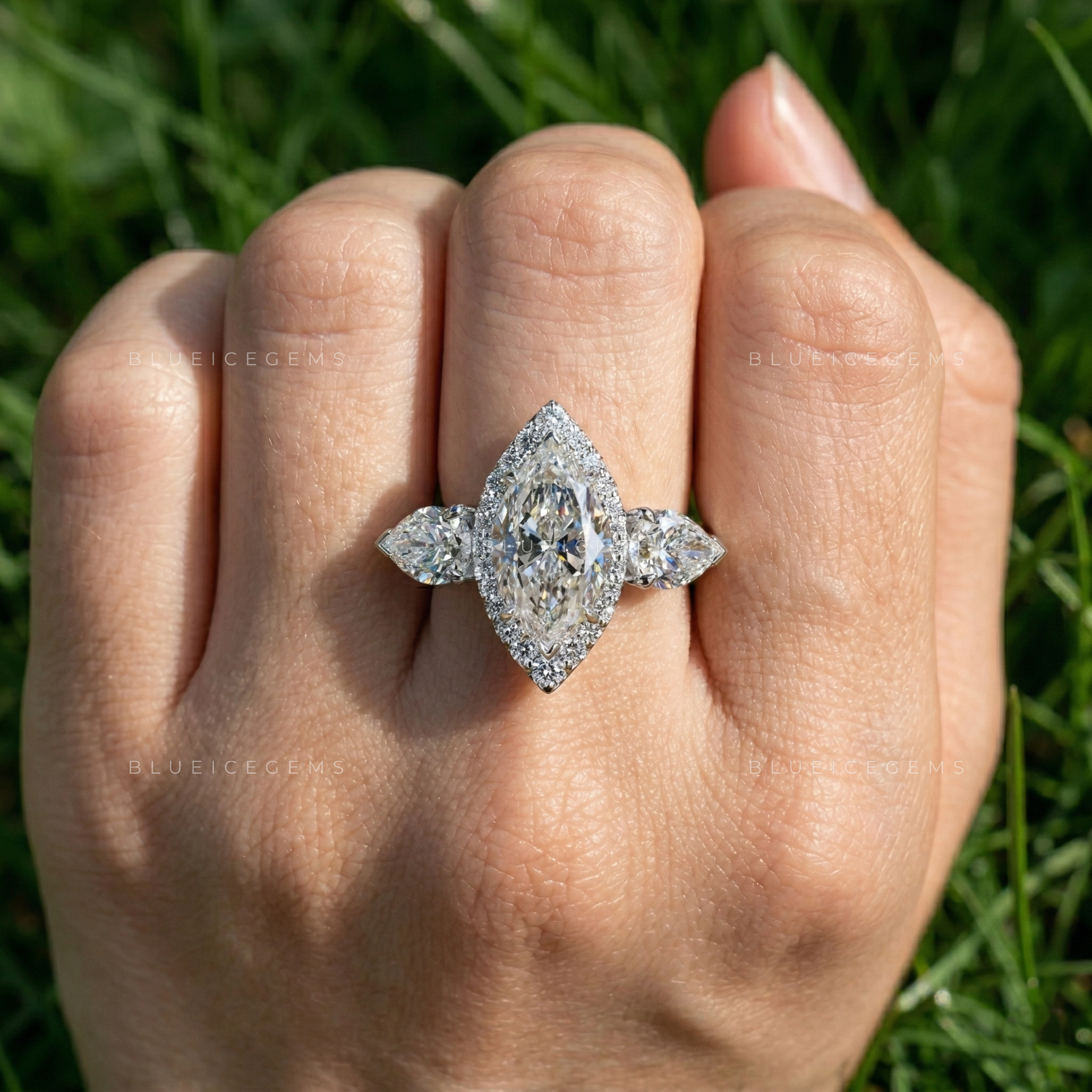 The "Regal Silhouette" Marquise & Pear Trilogy: Iconic Statement Ring