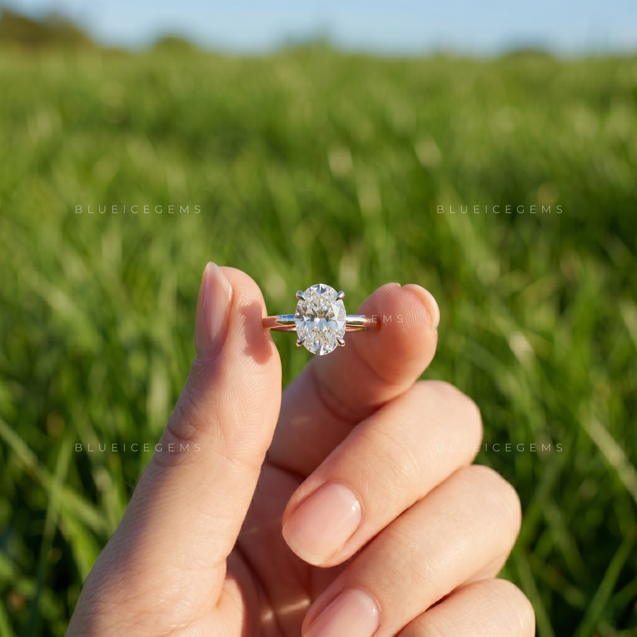 Victorian-Era Oval Cut Delicate Solitaire Keepsake Promise Ring