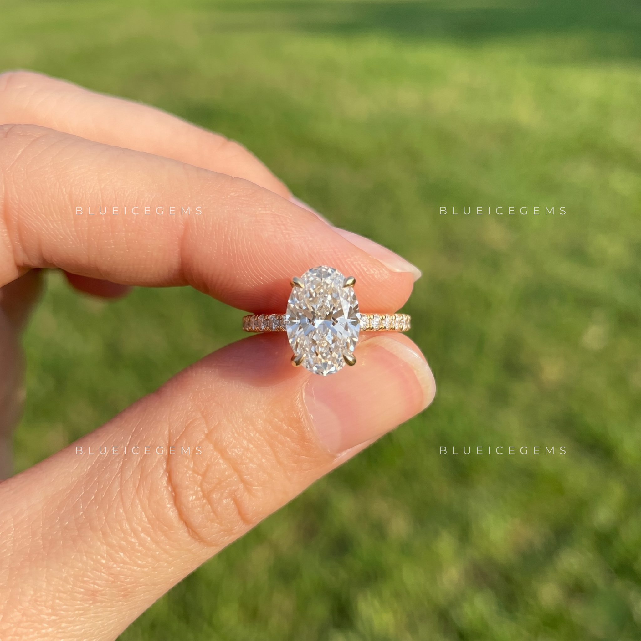 Artisan Legacy Oval Cut Hidden Halo Engagement Ring