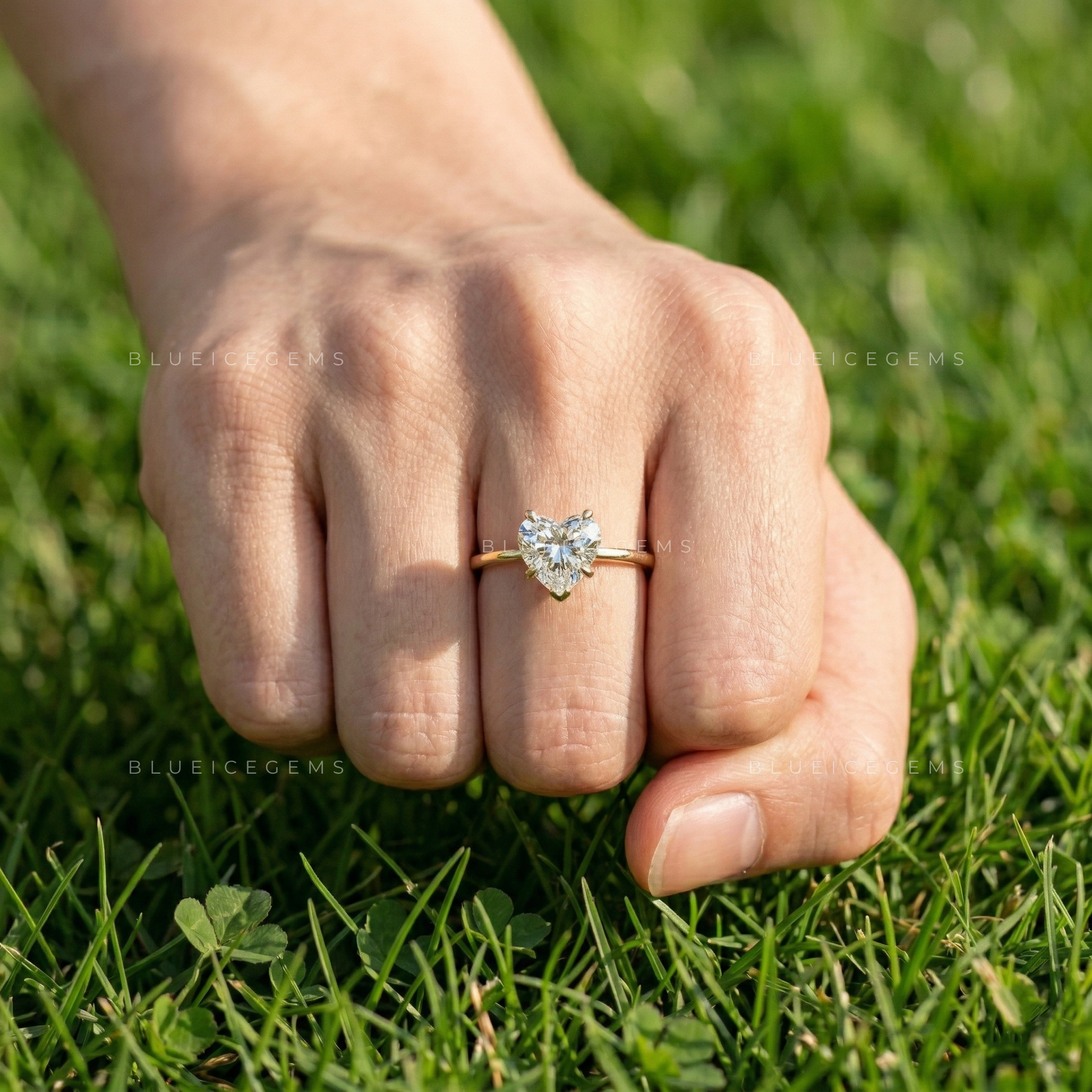 The "Dreamy Romance" Heart Cut Solitaire: Floral Basket Signature Piece