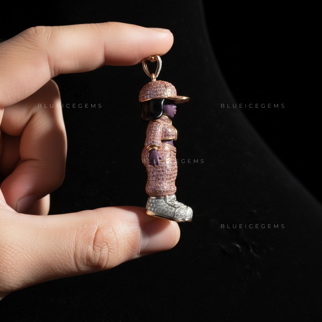 The "Plum Streetwear" Figurine: 3D Animated Sculpt & Pink Diamond Sovereign