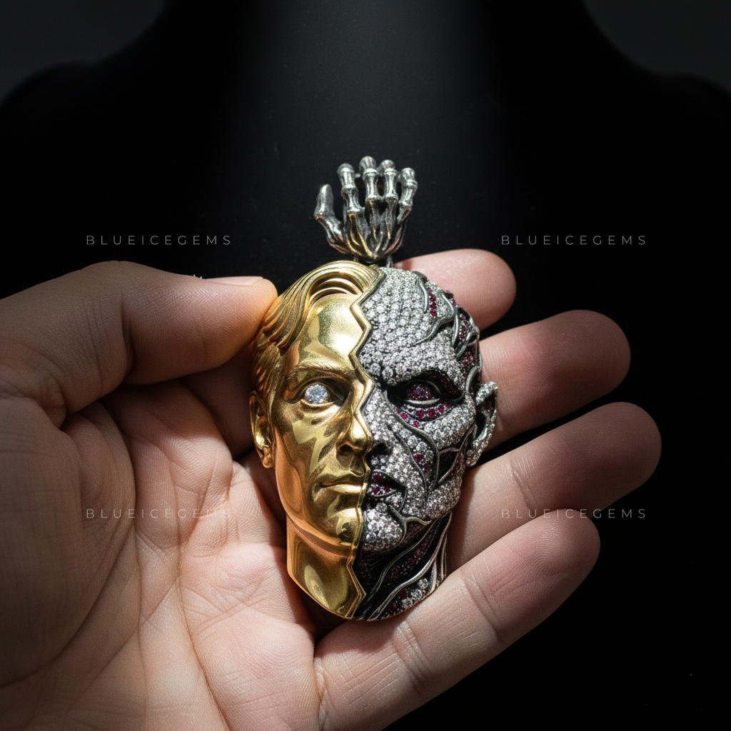 The Duality Sovereign: Polished Gold & Cyber-Organic Diamond Mutation