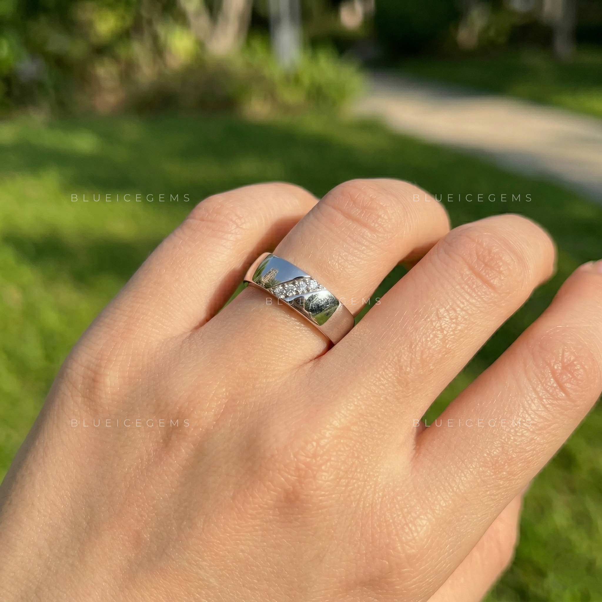 The Modern Heirloom: Bold 6MM Round Cut Statement Band for Him