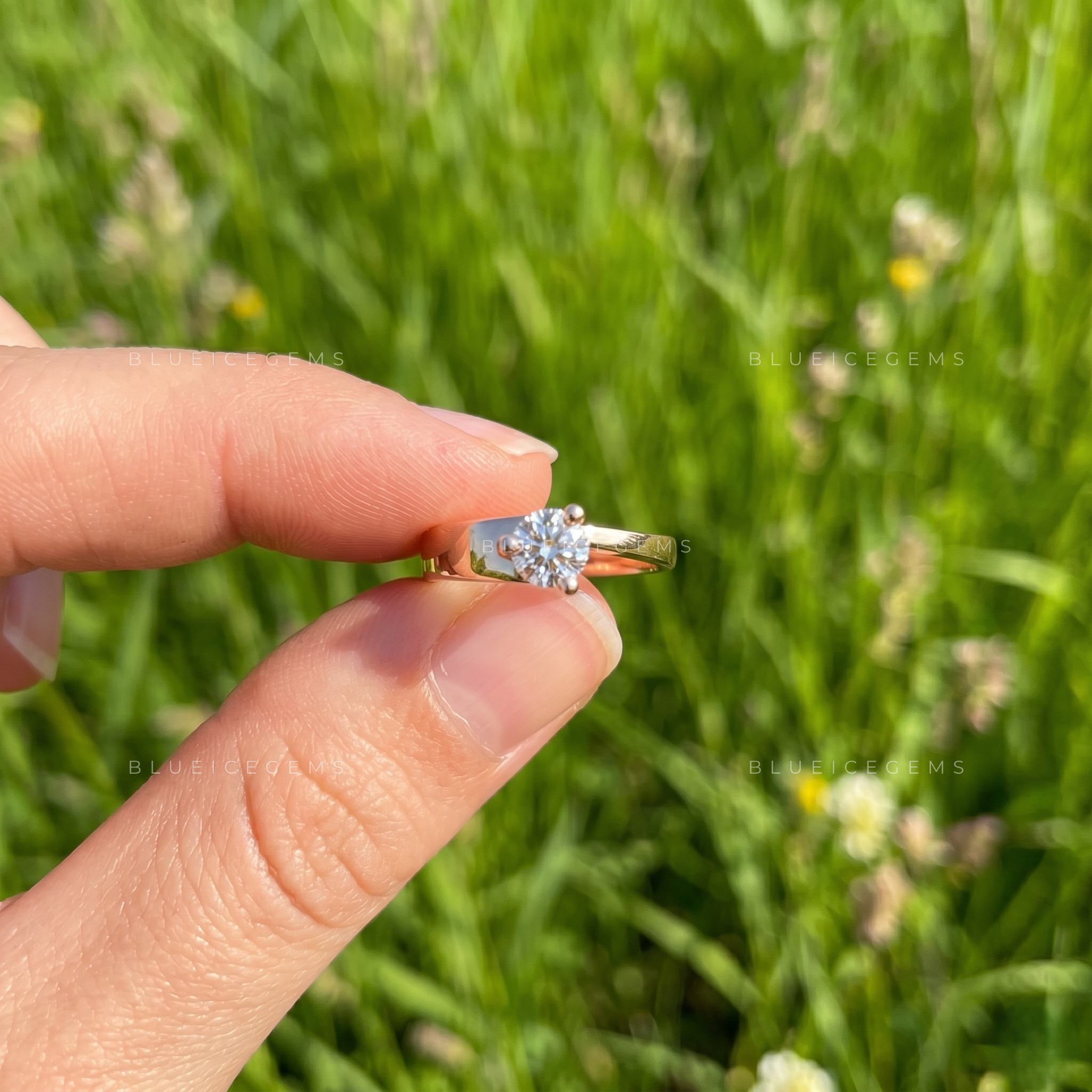 Infinite Promise Round Brilliant Cut Half Eternity Band