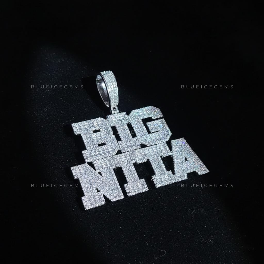"BIG NITTA" Two-Tier Custom Block Pendant