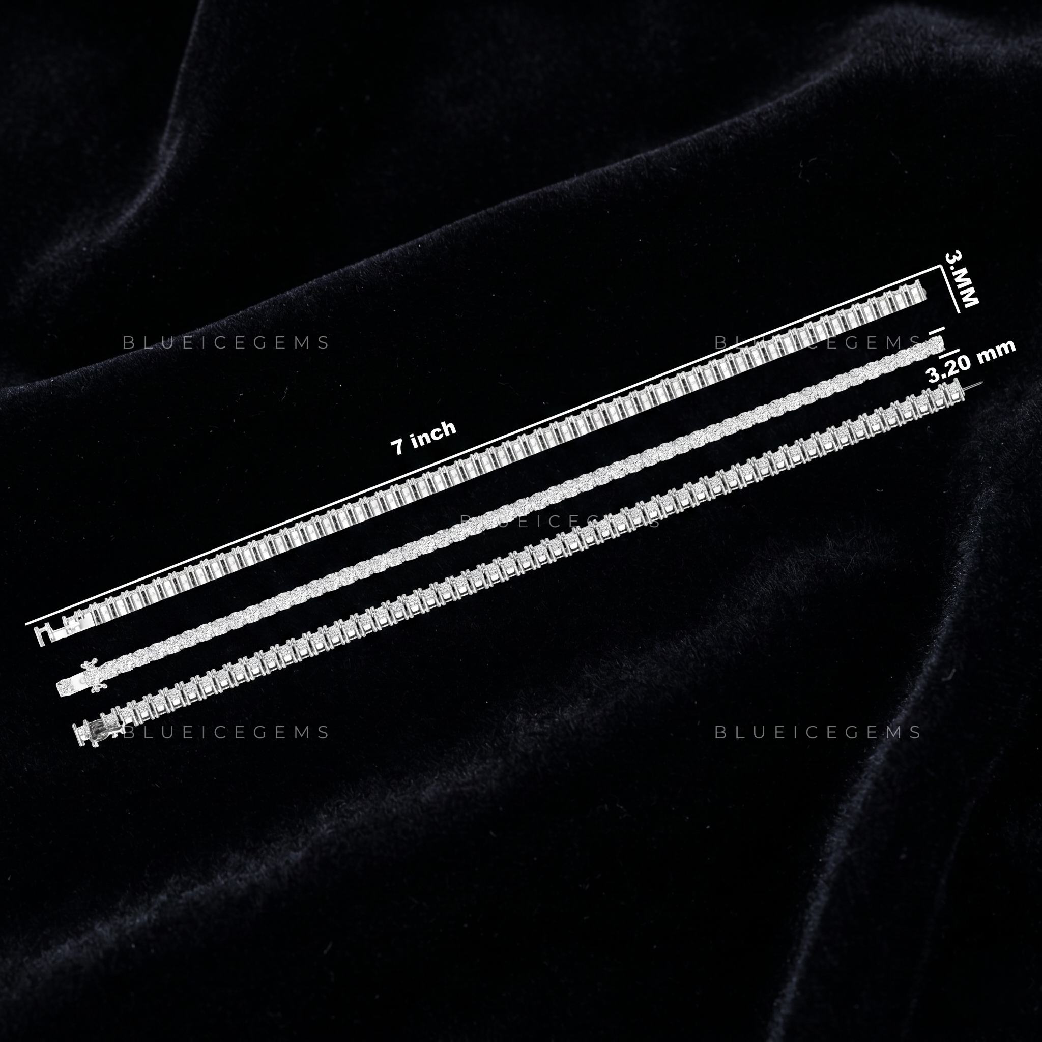 Elite Solid-Gold Brilliance High-Luster Tennis Masterpiece