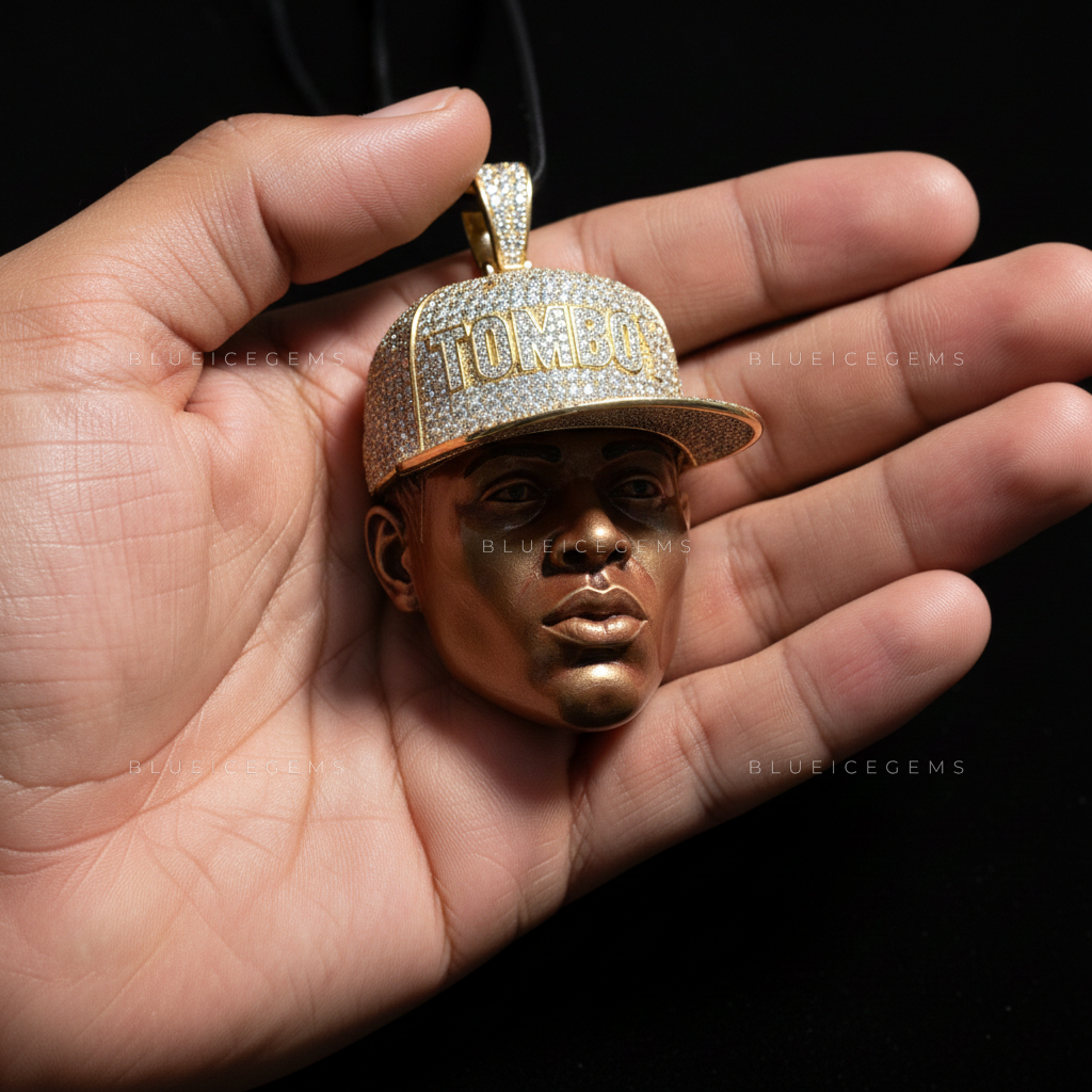 The "TOMBOY" Identity: 3D Portrait & Diamond-Drenched Snapback Sovereign