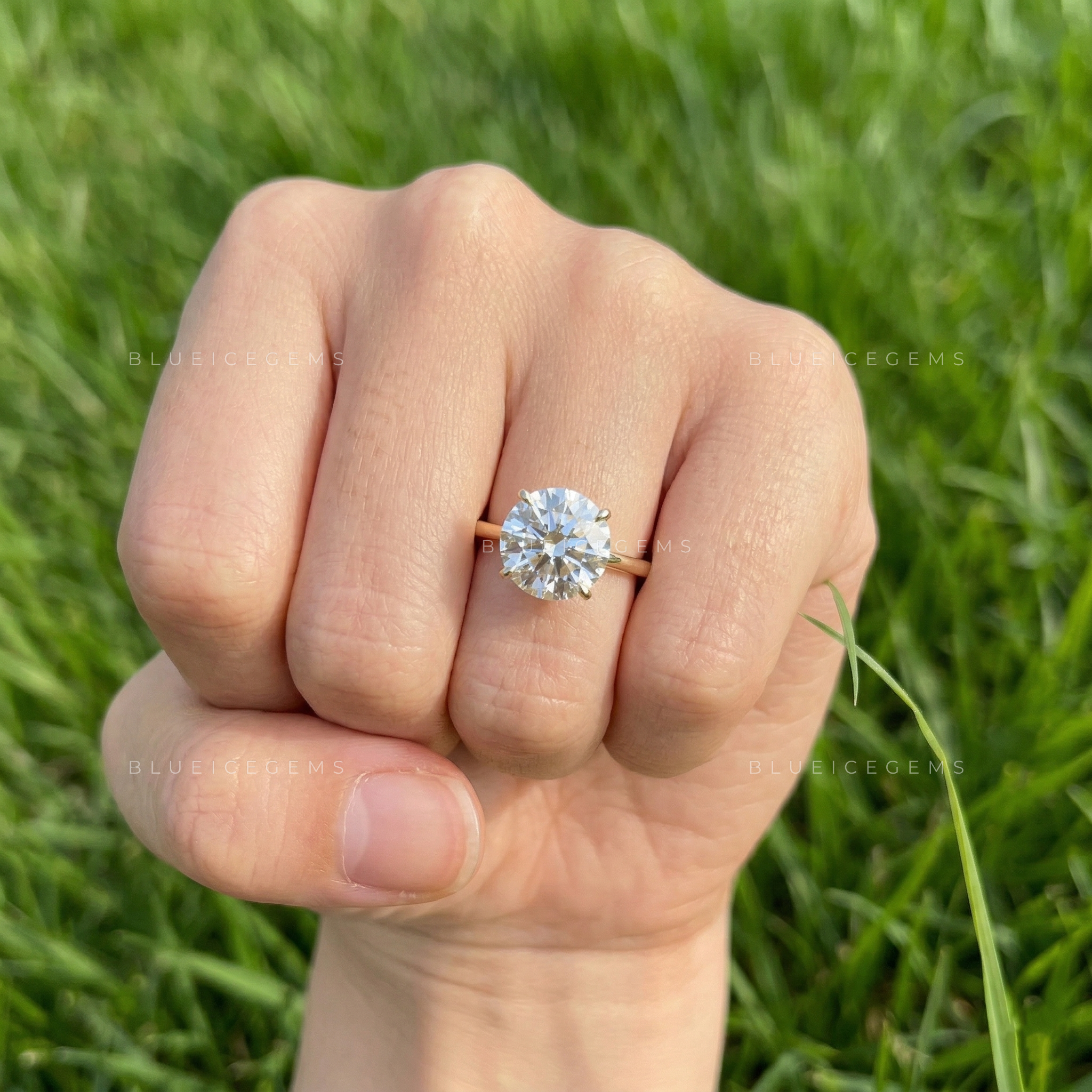 Timeless Radiance Round Brilliant Cut Solitaire Engagement Ring