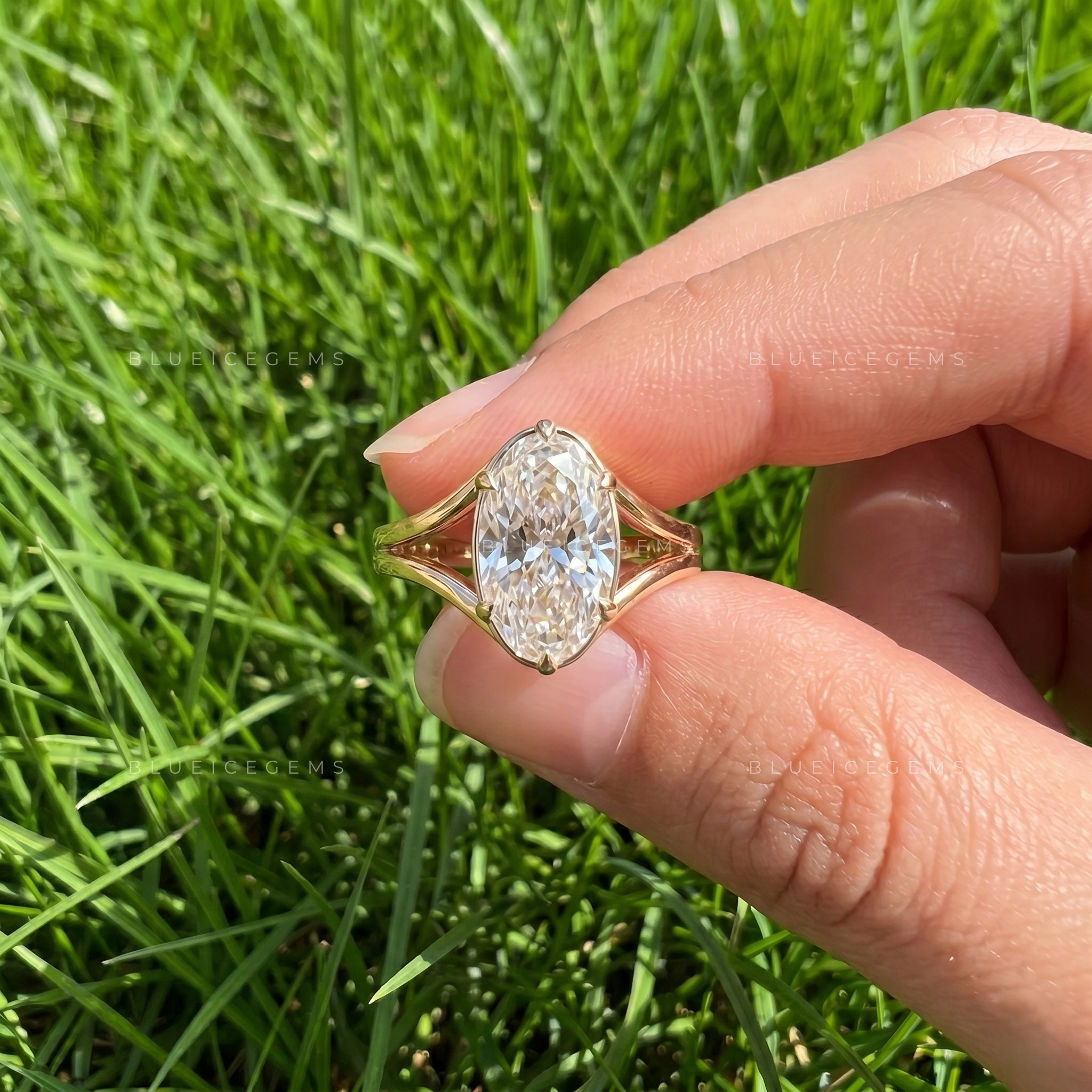 Sovereign Grace Oval Cut Solitaire Engagement Ring