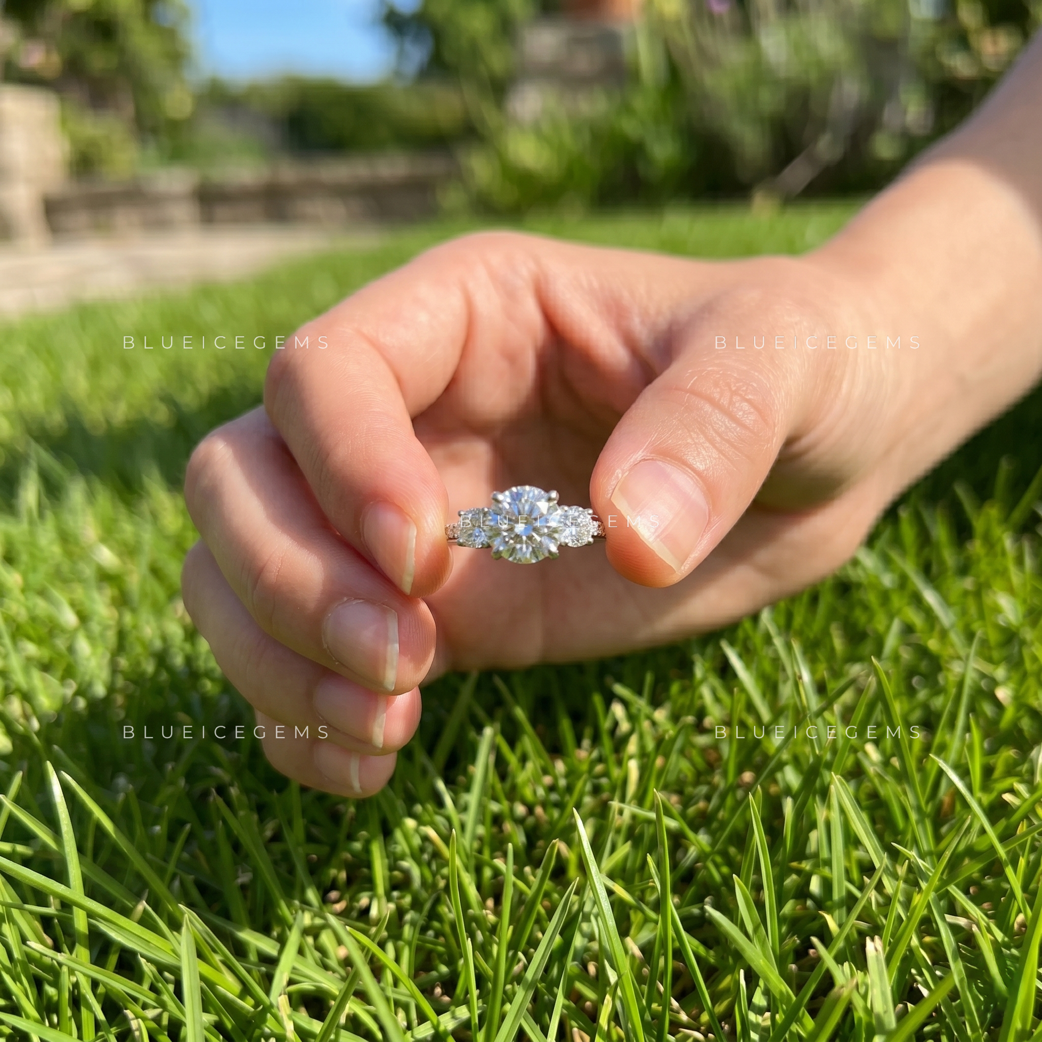 Infinite Sparkle Round Cut Multi-Stone Engagement Ring