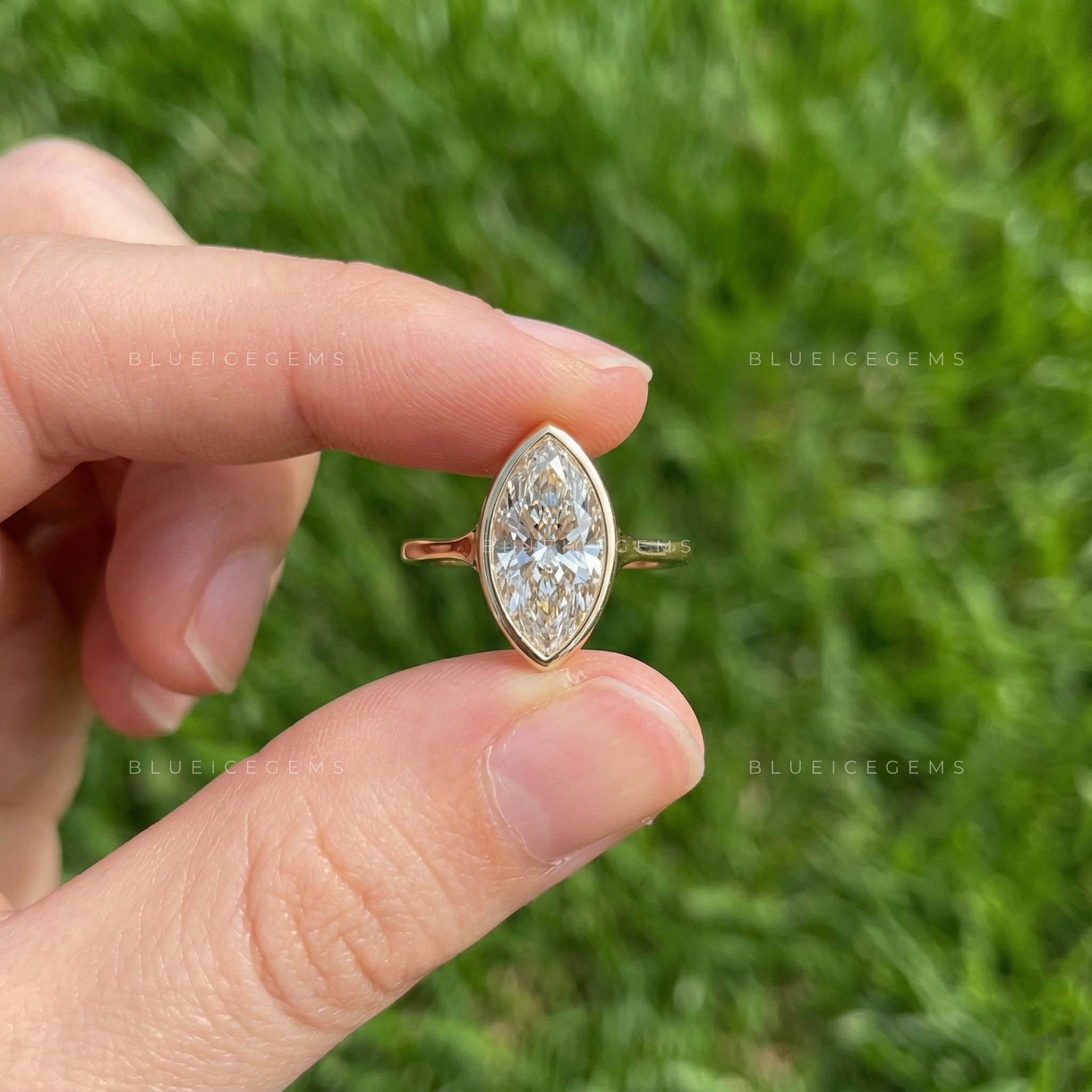 Regal Silhouette Marquise Cut Solitaire Ring