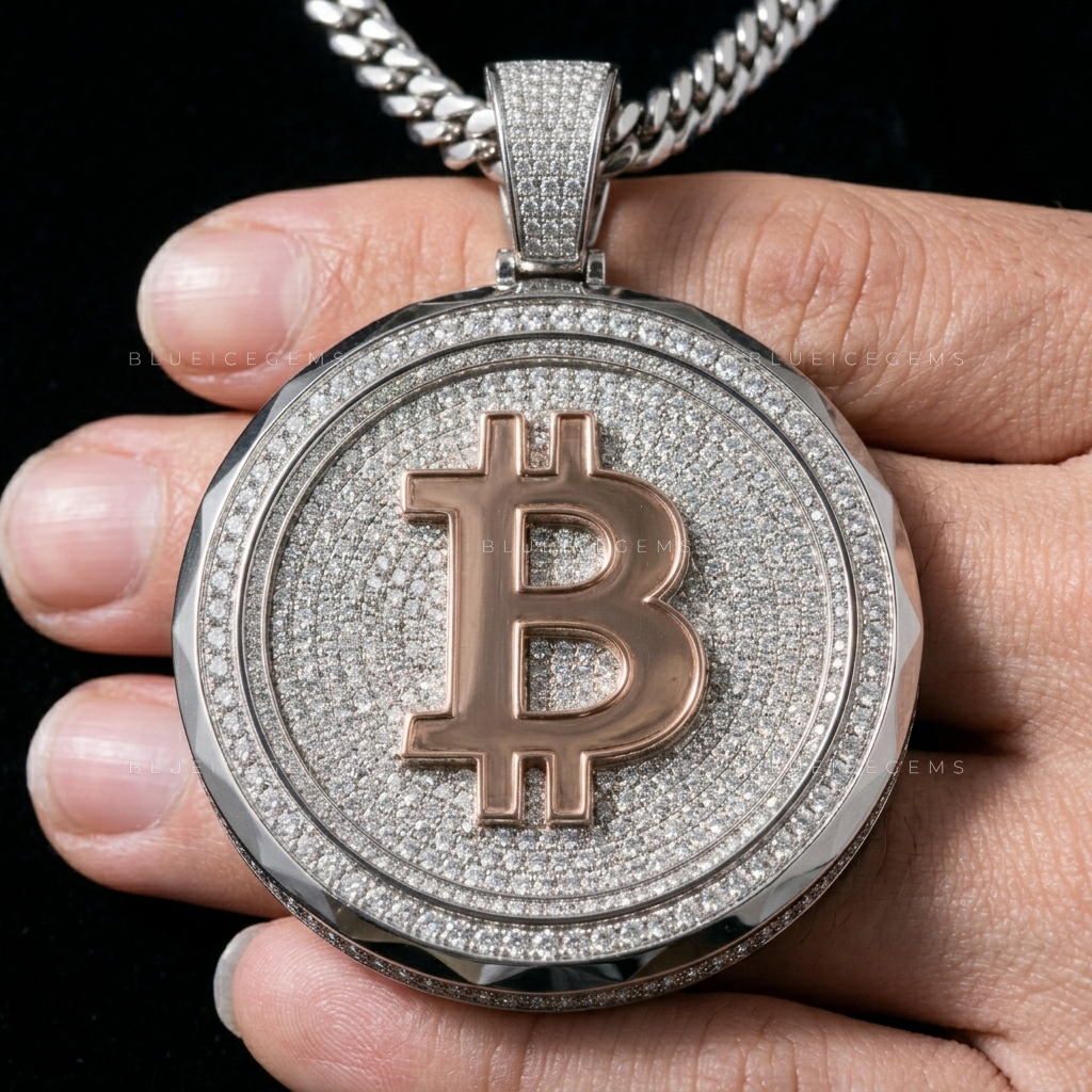 The "Digital Gold" Bitcoin Medallion: Geometric Shield & Two-Tone Industrial Sovereign