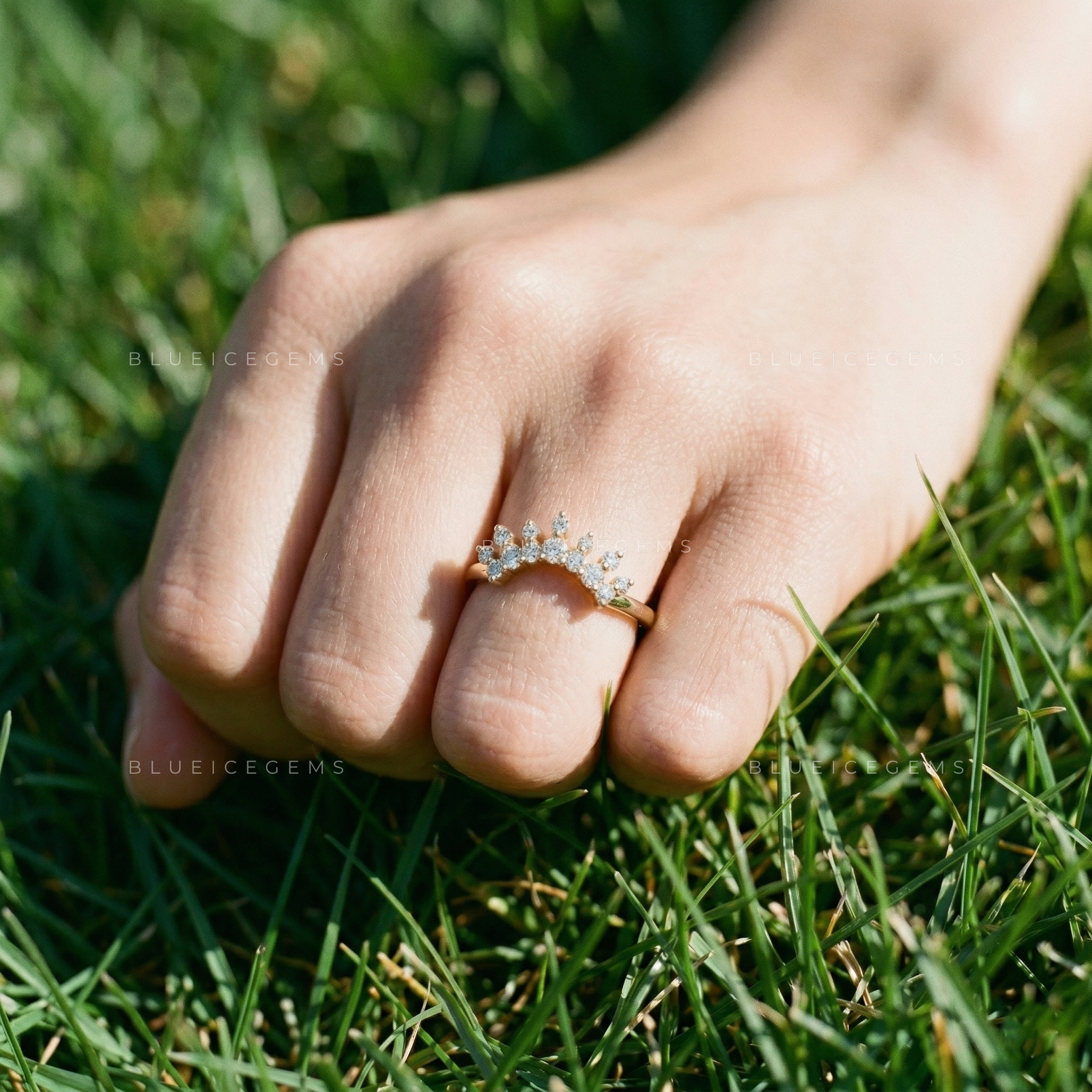 Eternal Shimmer Round Brilliant Cut Wedding Band