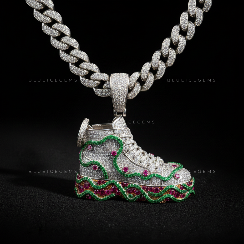 The Velocity High-Top: Emerald Wave & Ruby Core Street Icon