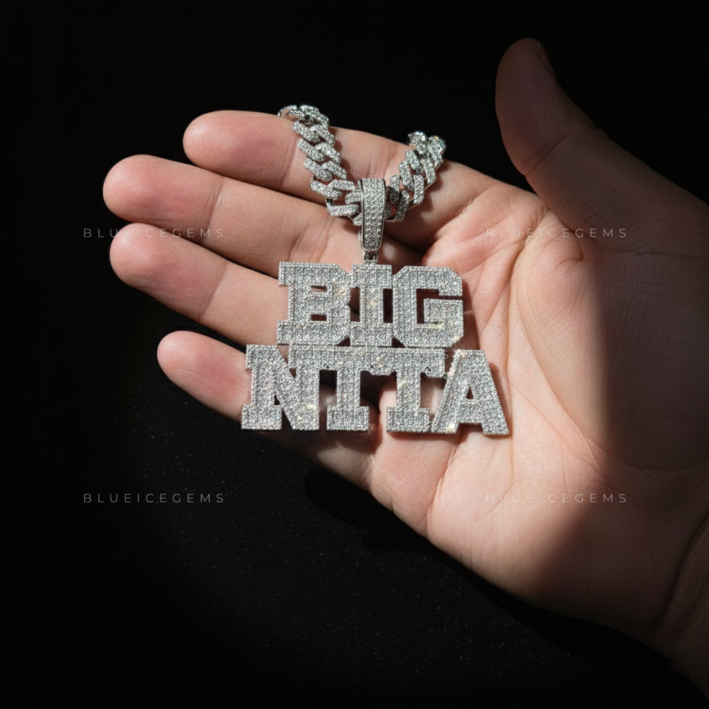 "BIG NITTA" Two-Tier Custom Block Pendant