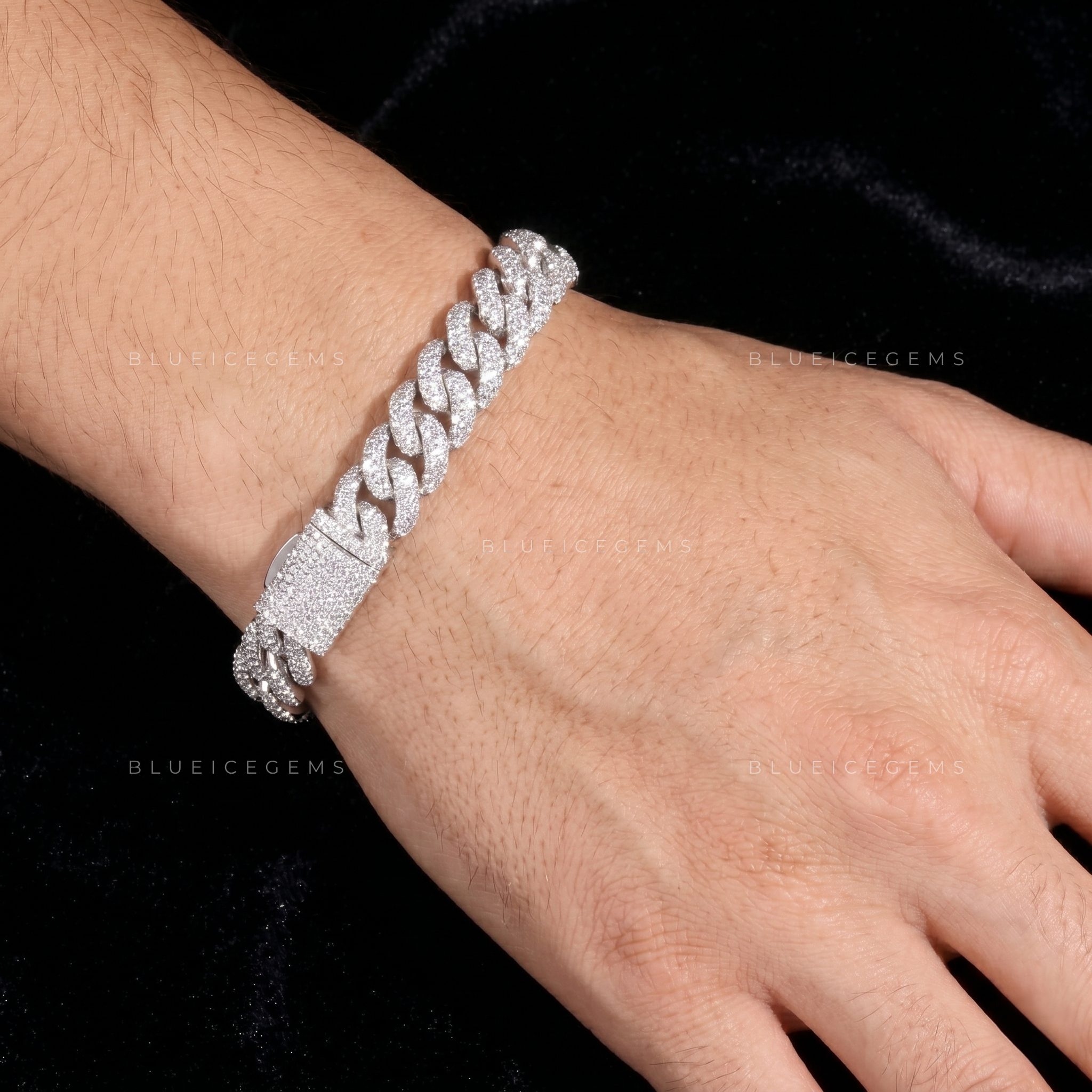 Iced Out 16mm Cuban Link Bracelet