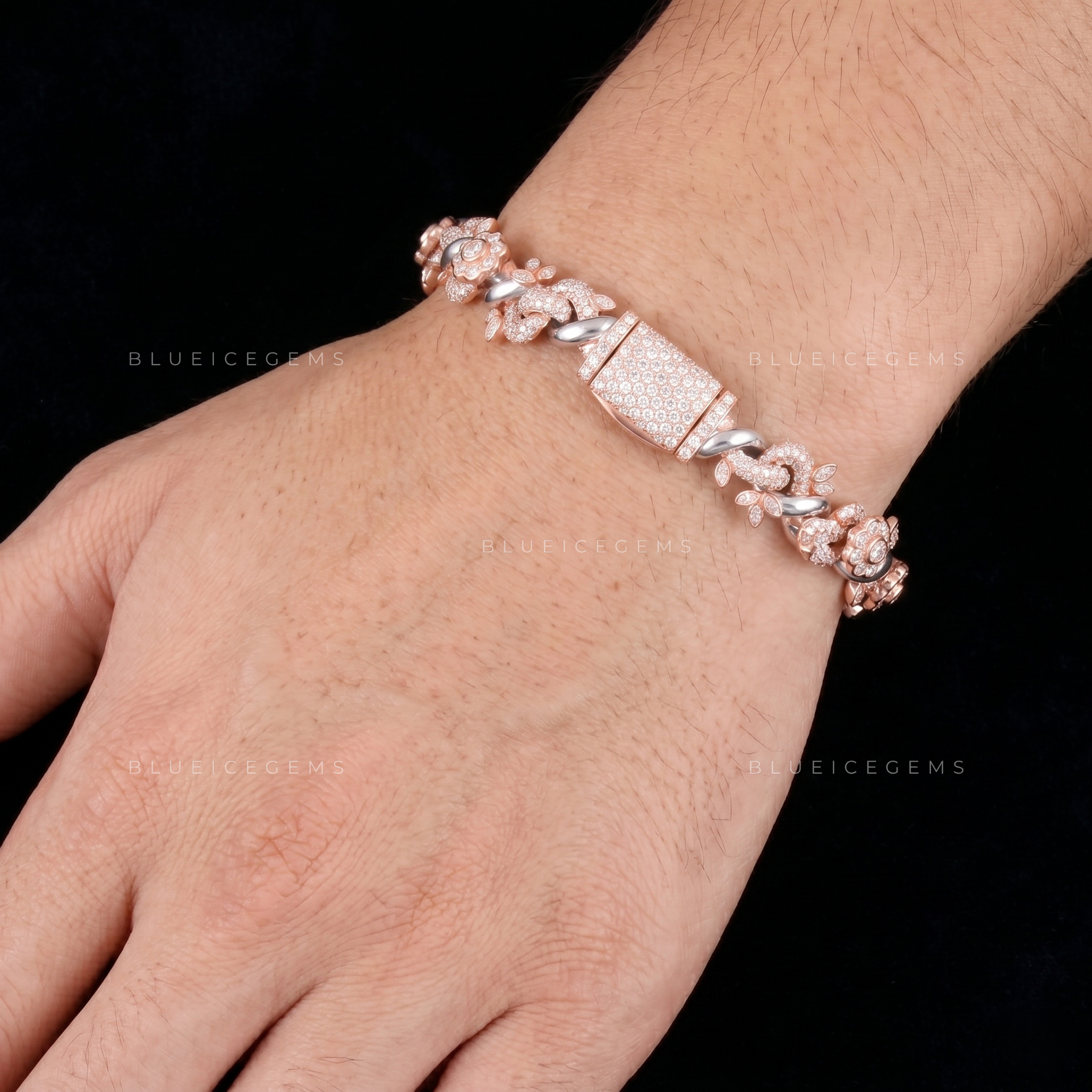 Eternal Bloom Infinity-Link 7.8-Inch Rose-Gold Brilliance