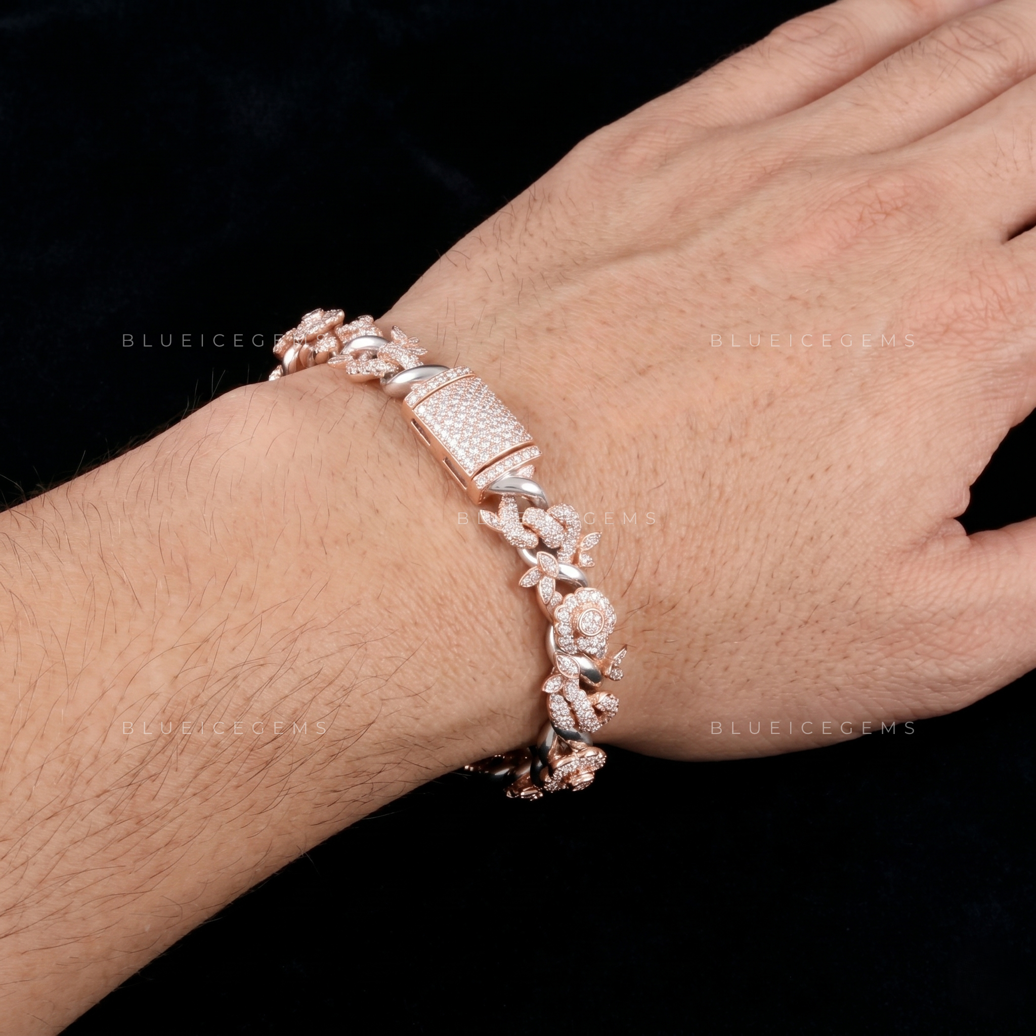 Eternal Bloom Infinity-Link 7.8-Inch Rose-Gold Brilliance