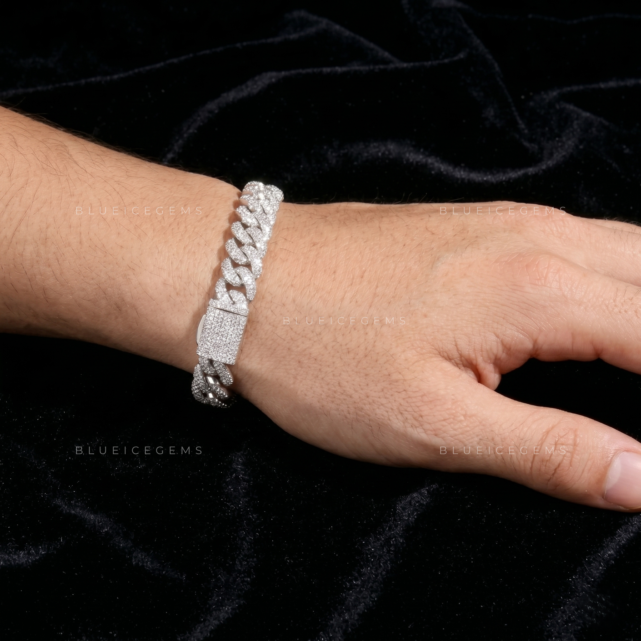 Iced Out 16mm Cuban Link Bracelet