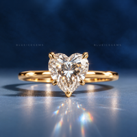 Pure Devotion Heart Cut Solitaire Engagement Ring