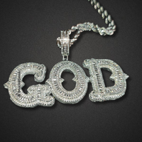 Custom Iced-Out Block Letter Necklace
