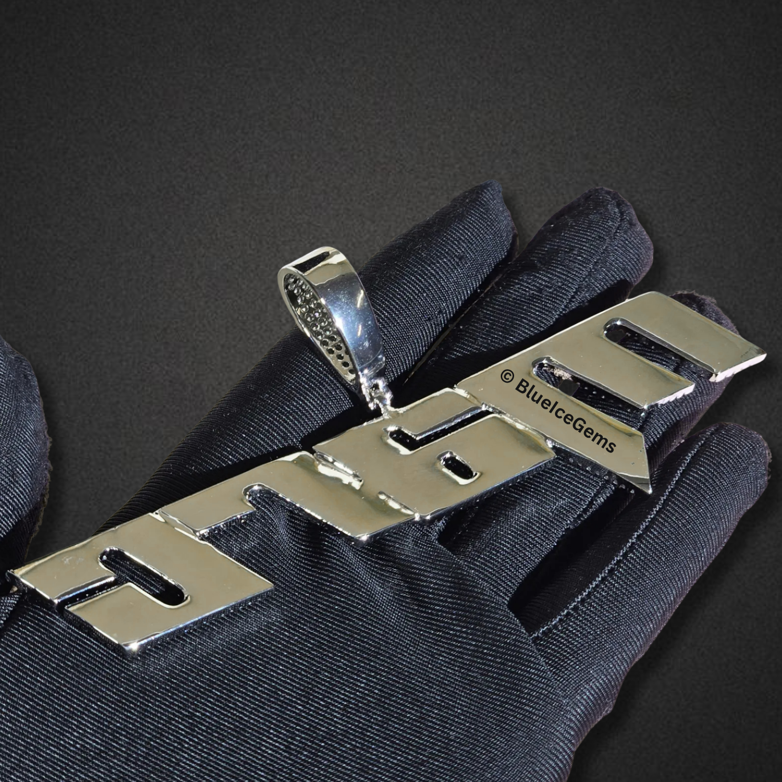 The "Boss Up" Iced-Out Custom Nameplate Necklace