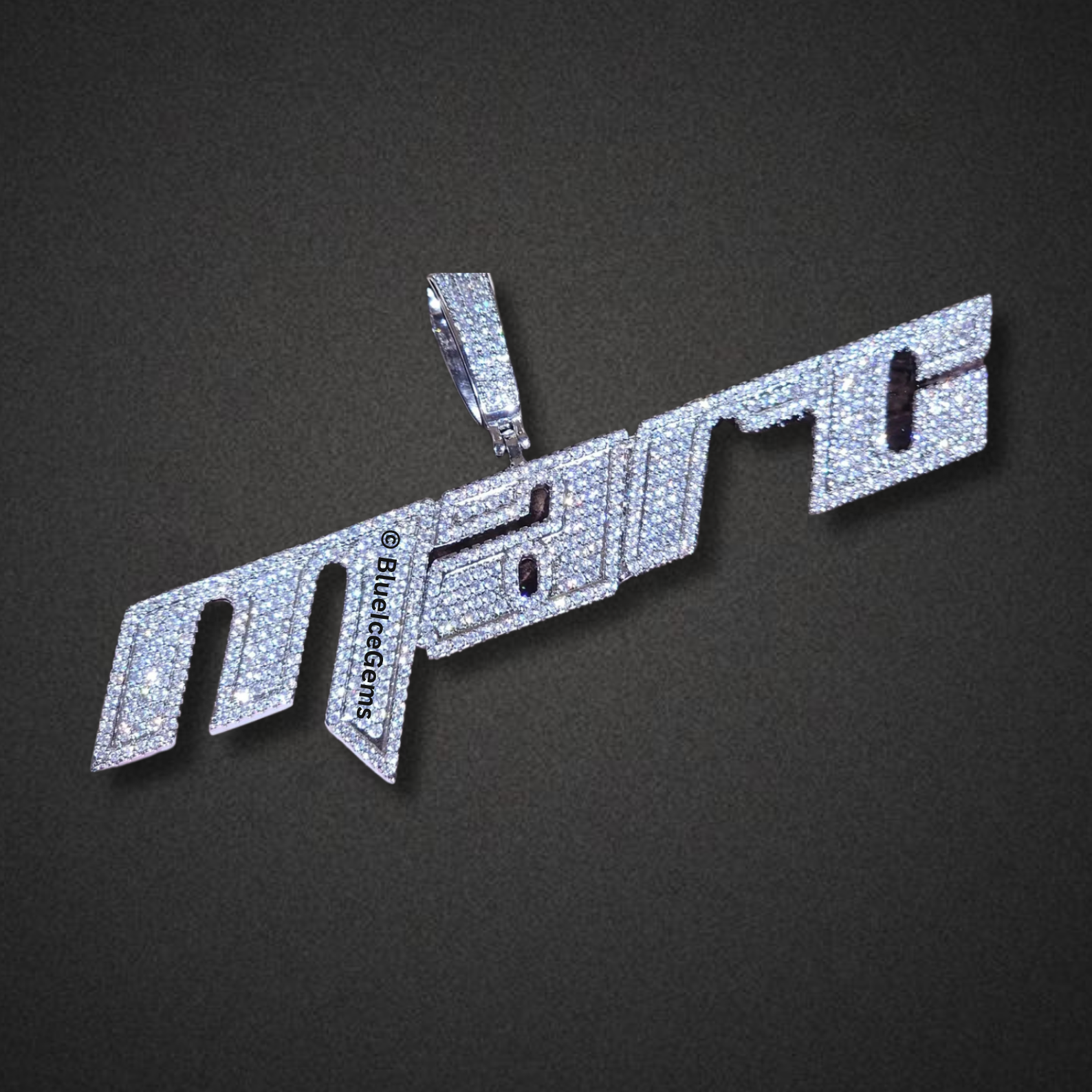 The "Boss Up" Iced-Out Custom Nameplate Necklace