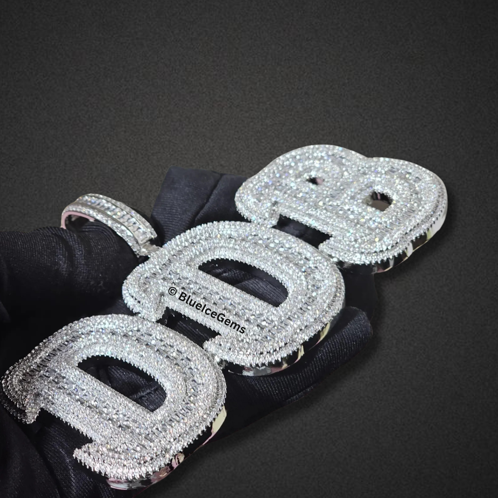 The "Drip" Custom Baguette Initial Necklace