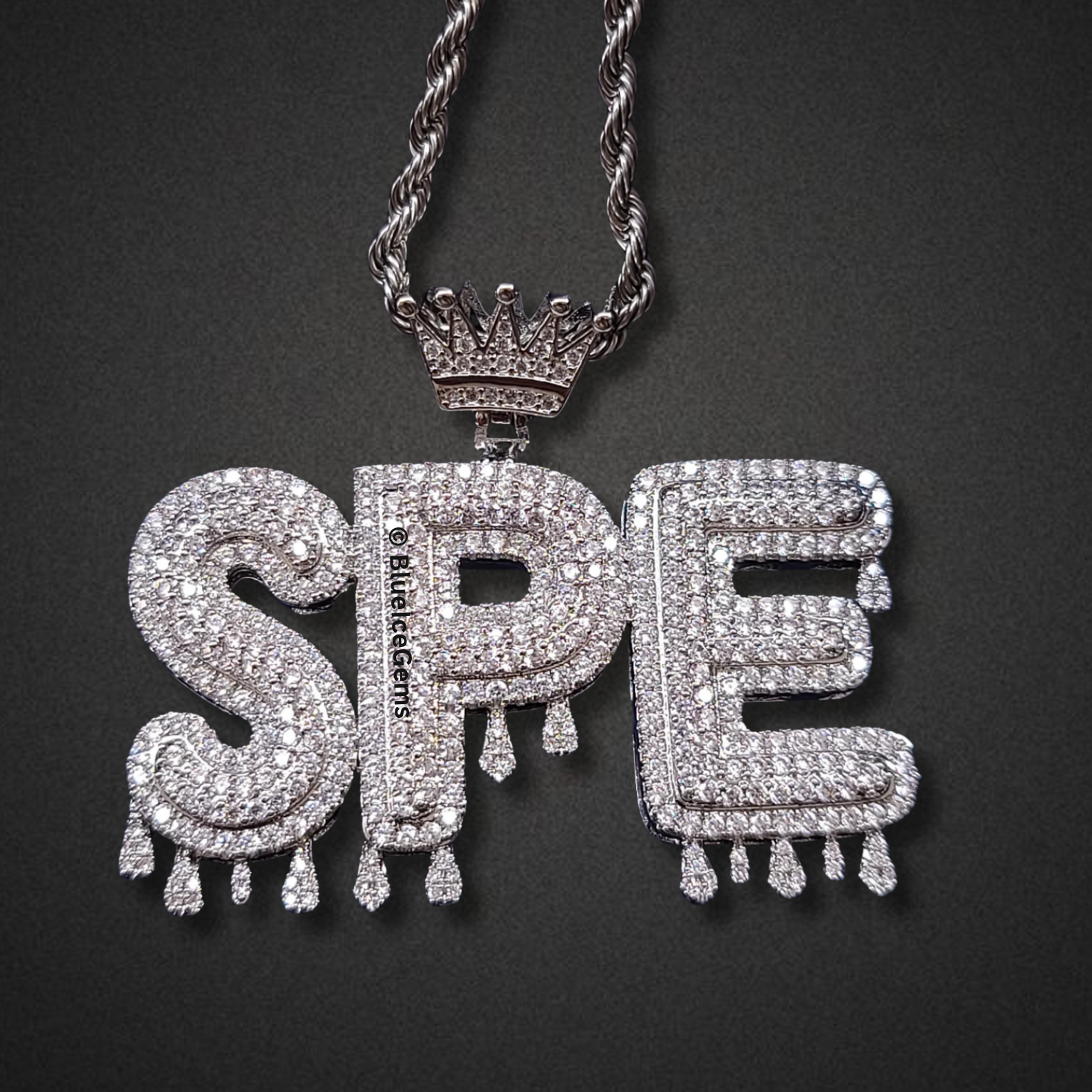 Iced-Out "Drip" Name Necklace