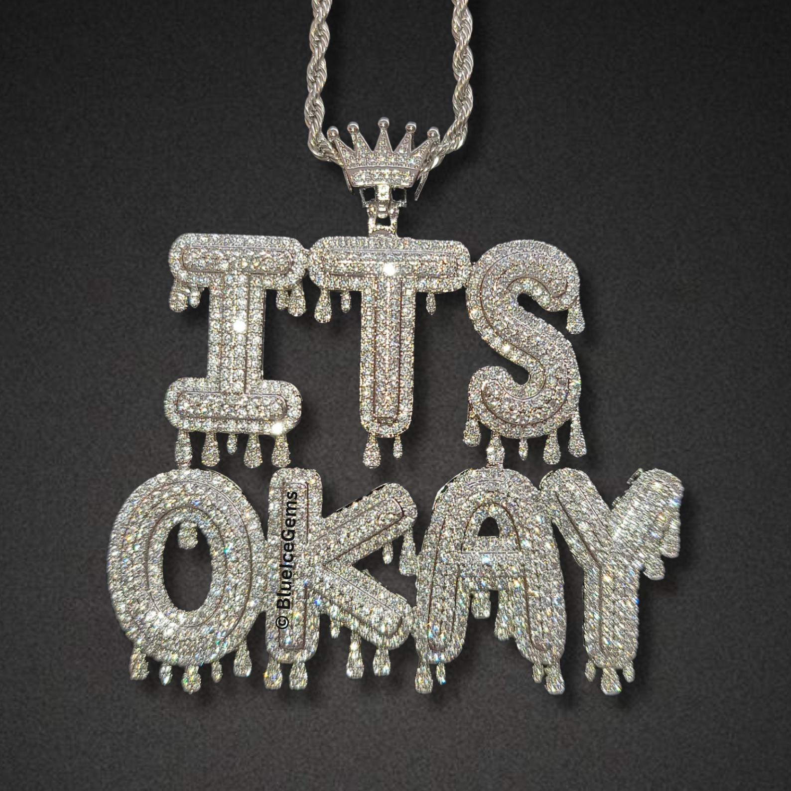 Iced-Out "Drip" Name Necklace