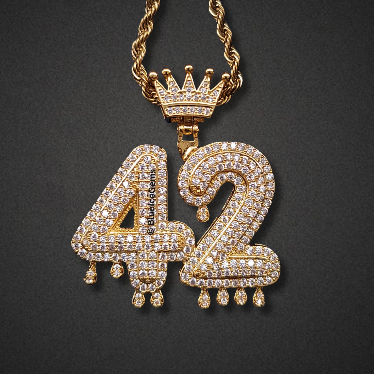 Iced-Out "Drip" Name Necklace