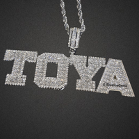 Custom Iced-Out Block Letter Name Necklace