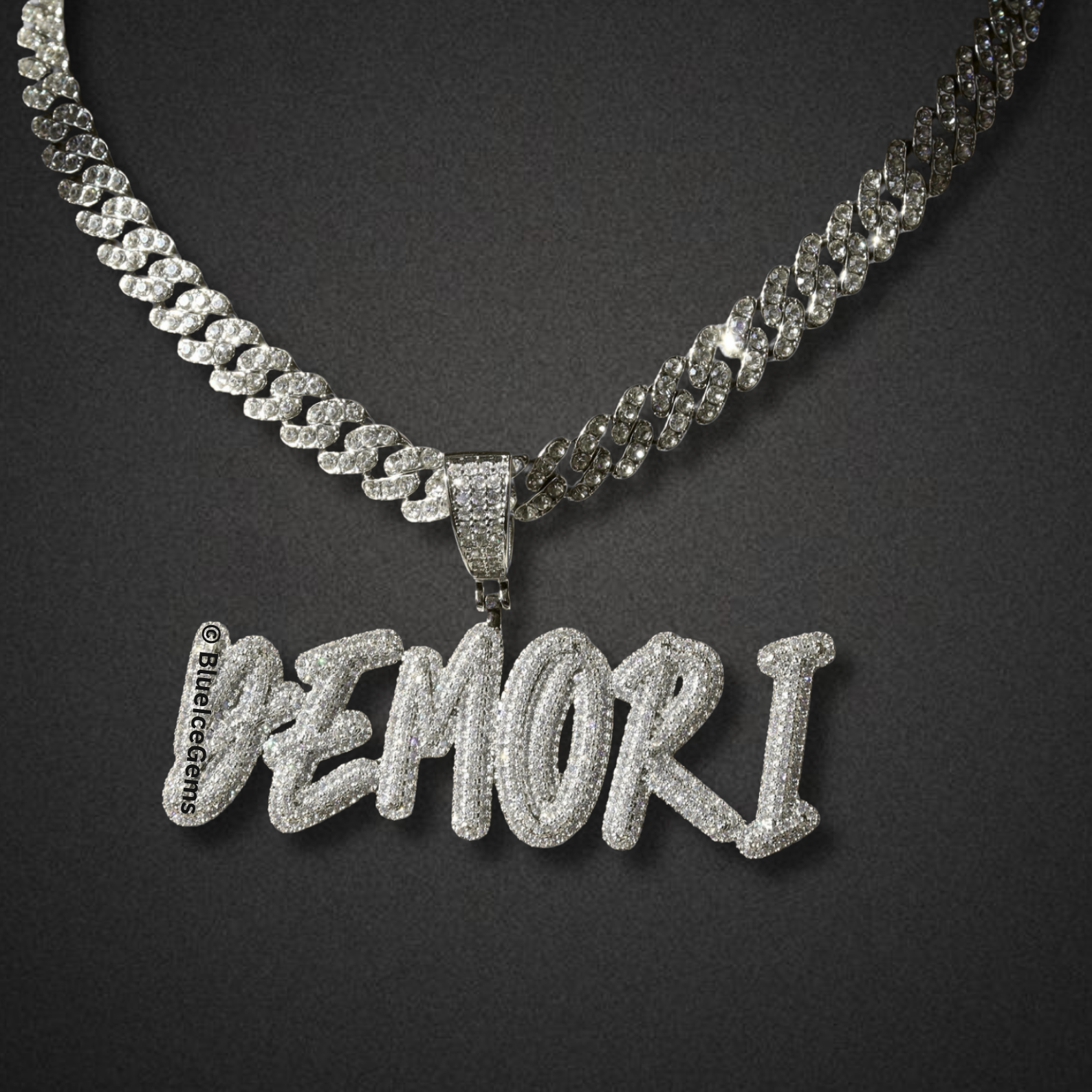 Custom Iced-Out "Graffiti" Name Necklace
