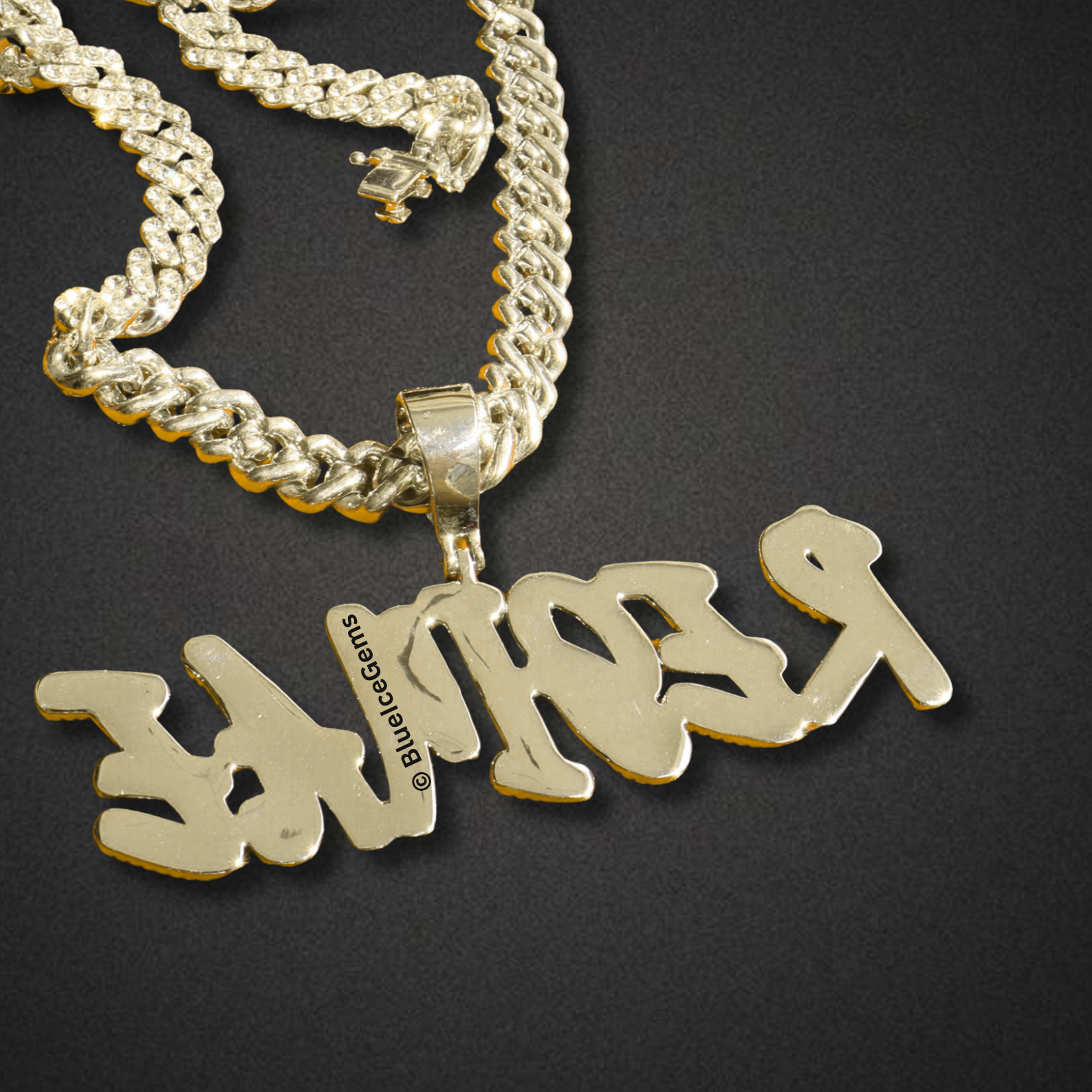 Custom Iced-Out "Graffiti" Name Necklace
