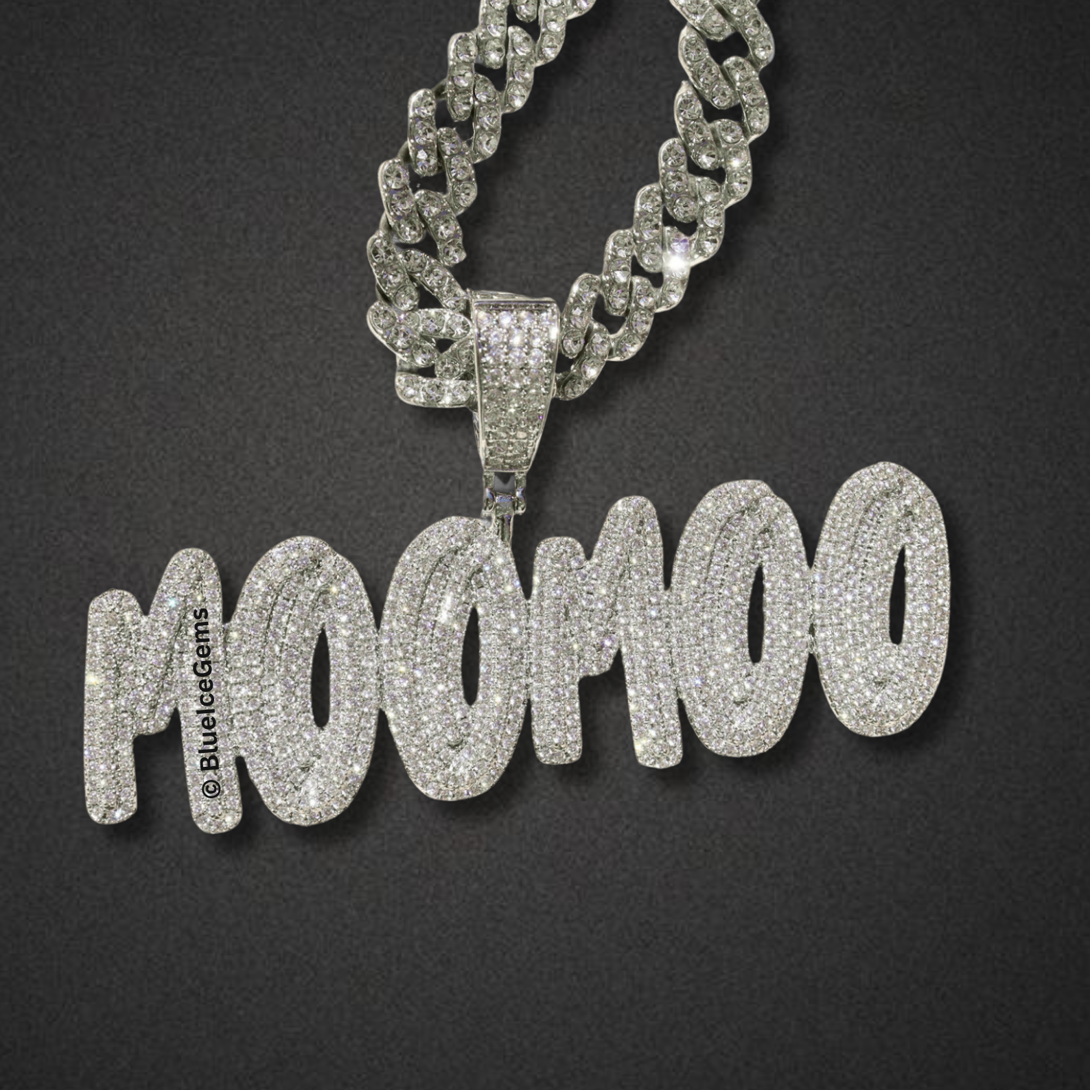 Custom Iced-Out "Graffiti" Name Necklace