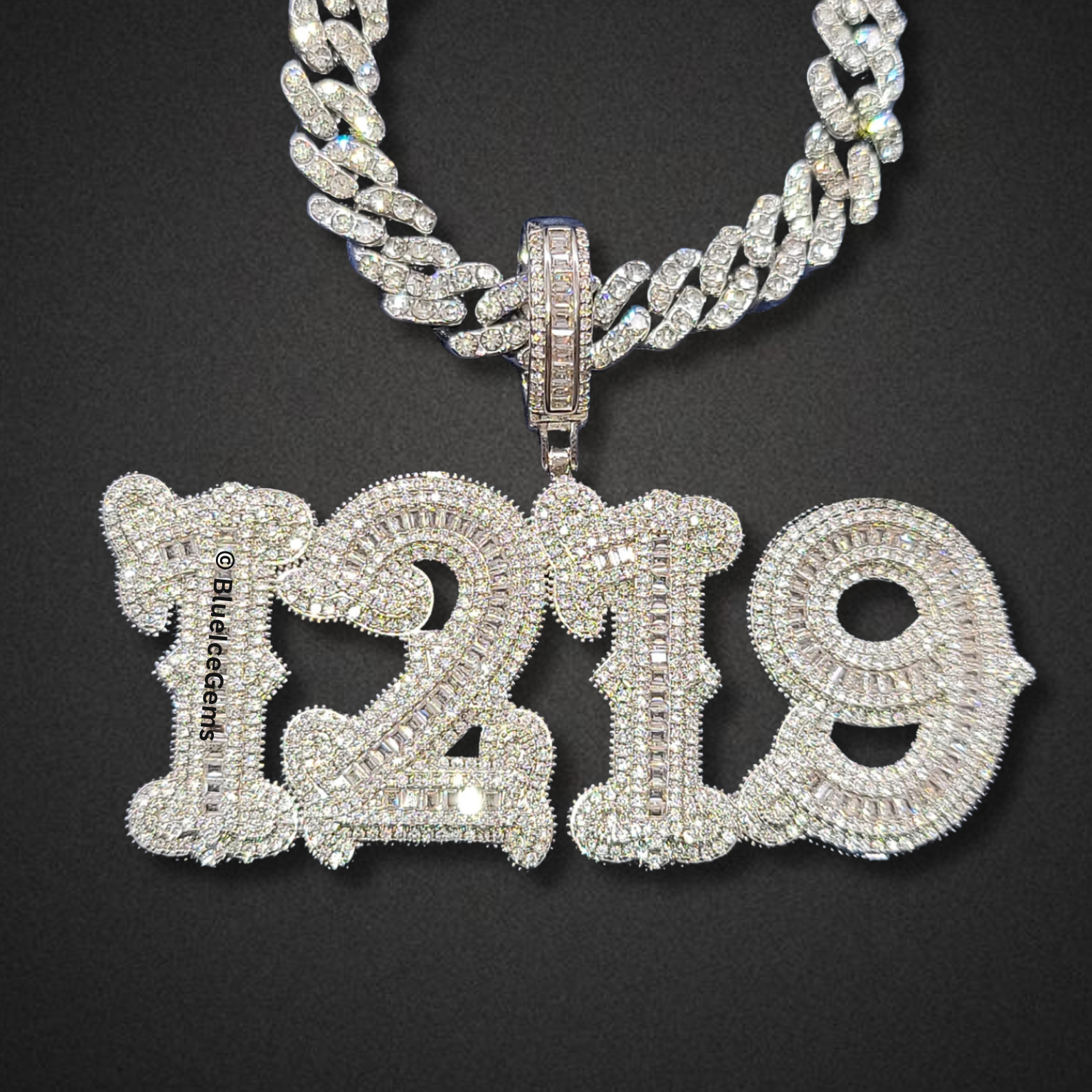 Iced-Out Swag Custom Nameplate Necklace