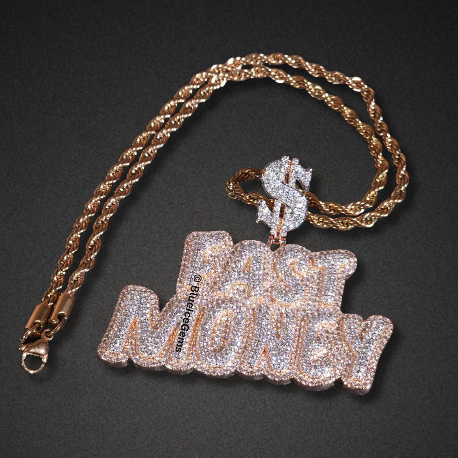 Iced-Out "Fast Money" Necklace