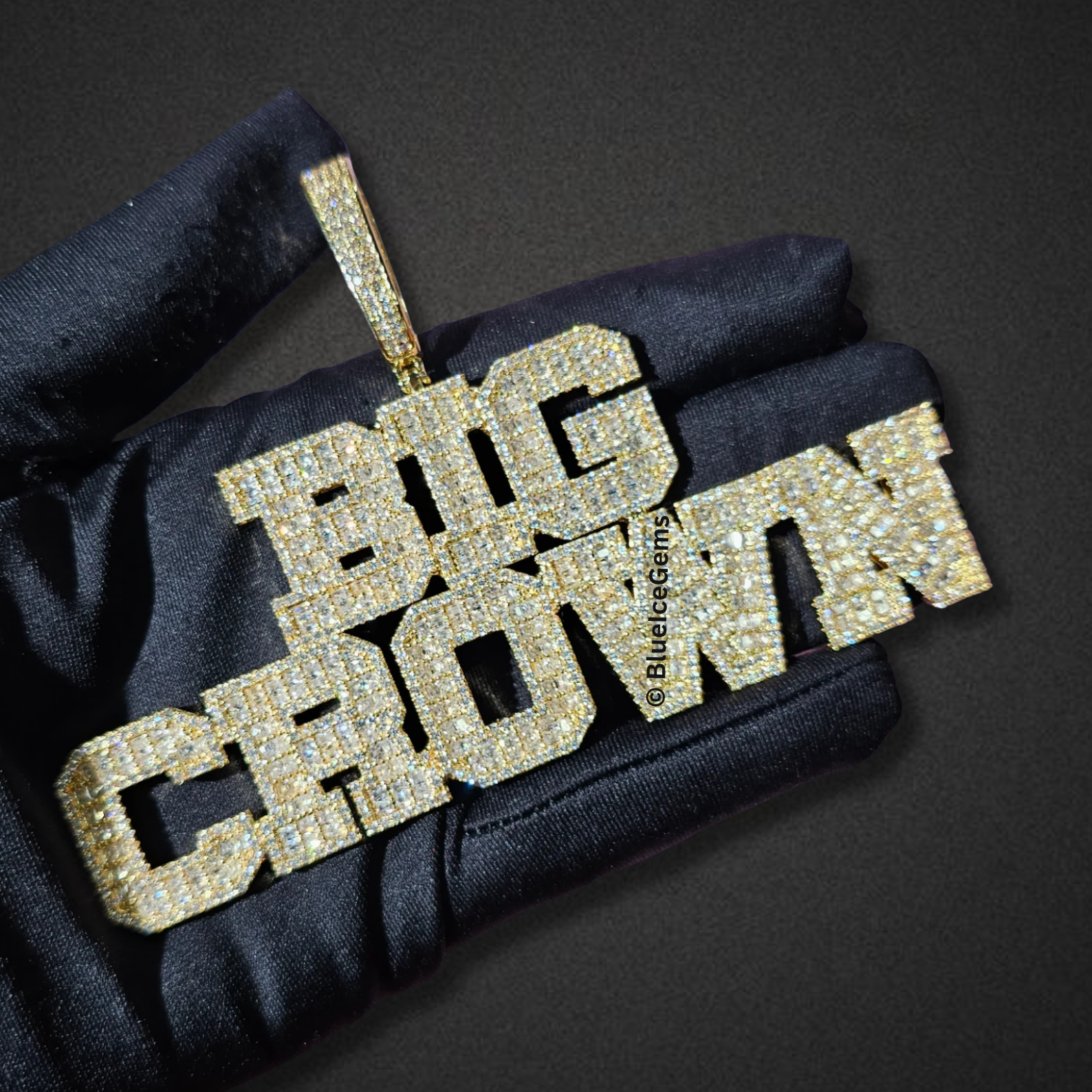 Iced-Out "Big Pun" Nameplate Necklace